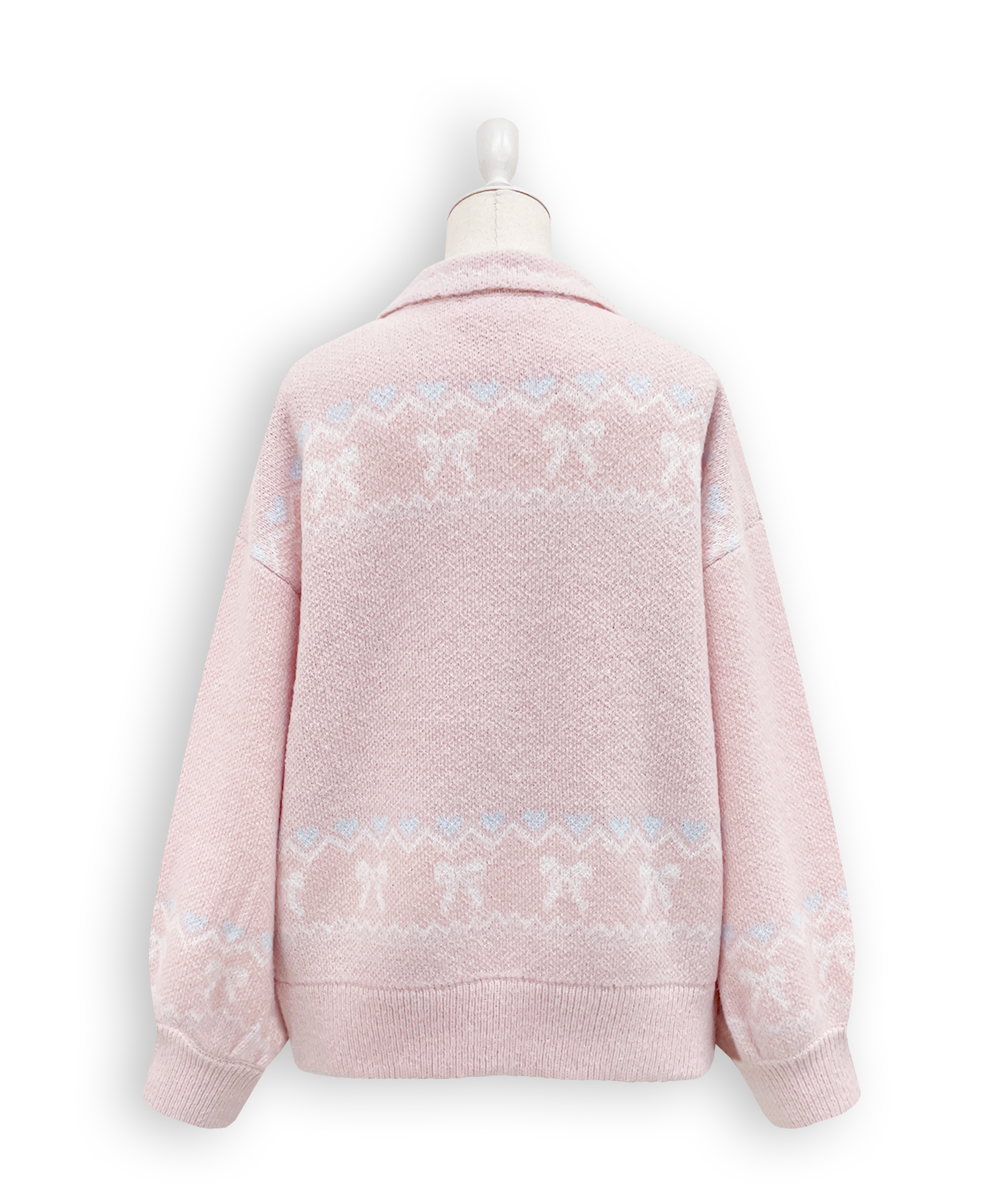 フルジップうさぎカウチンニット