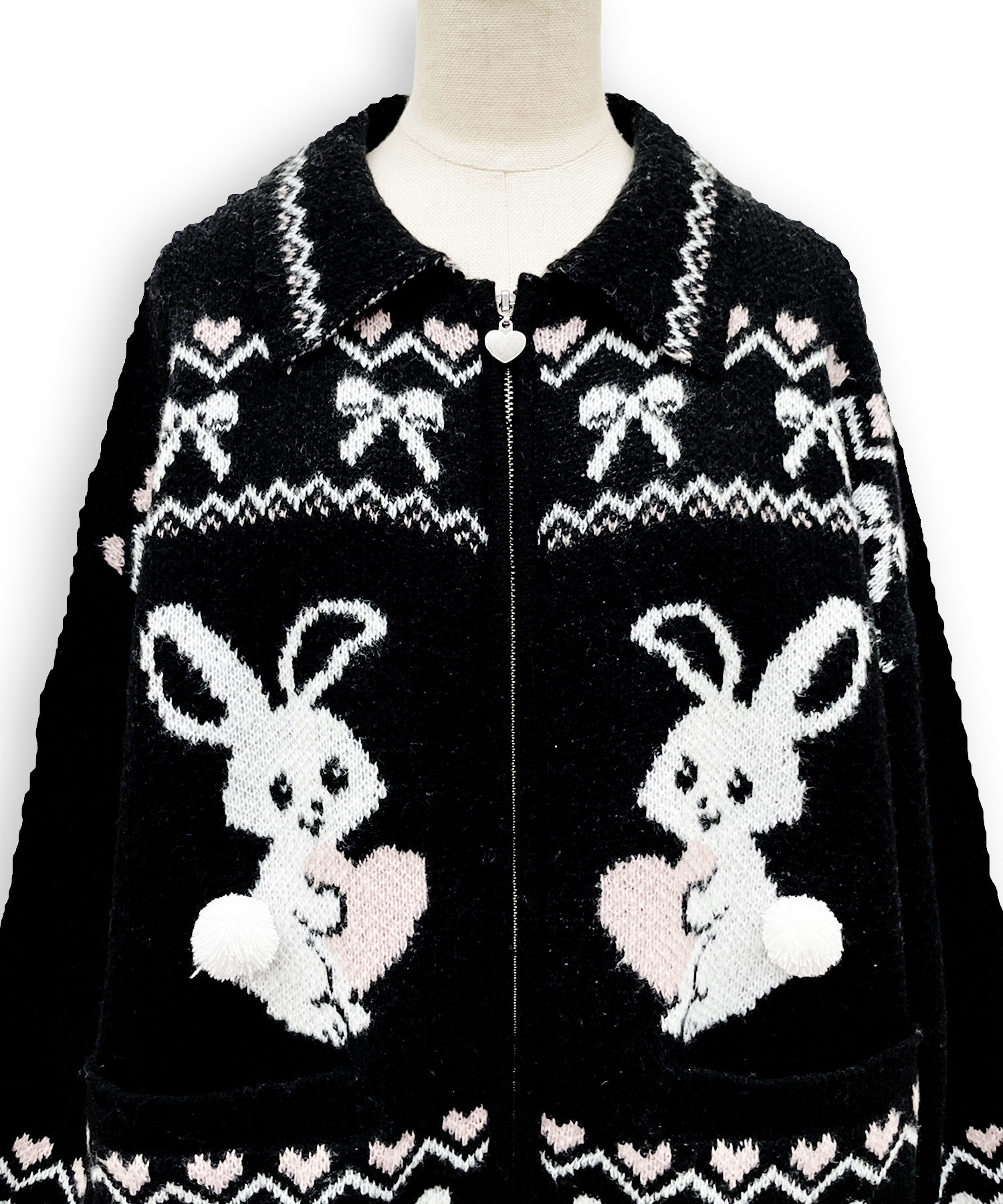 フルジップうさぎカウチンニット – BUNNY APARTMENT