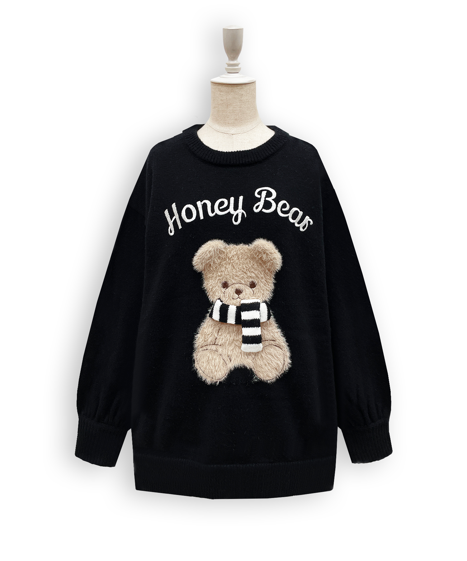 winterシナモンジャガードビッグニット