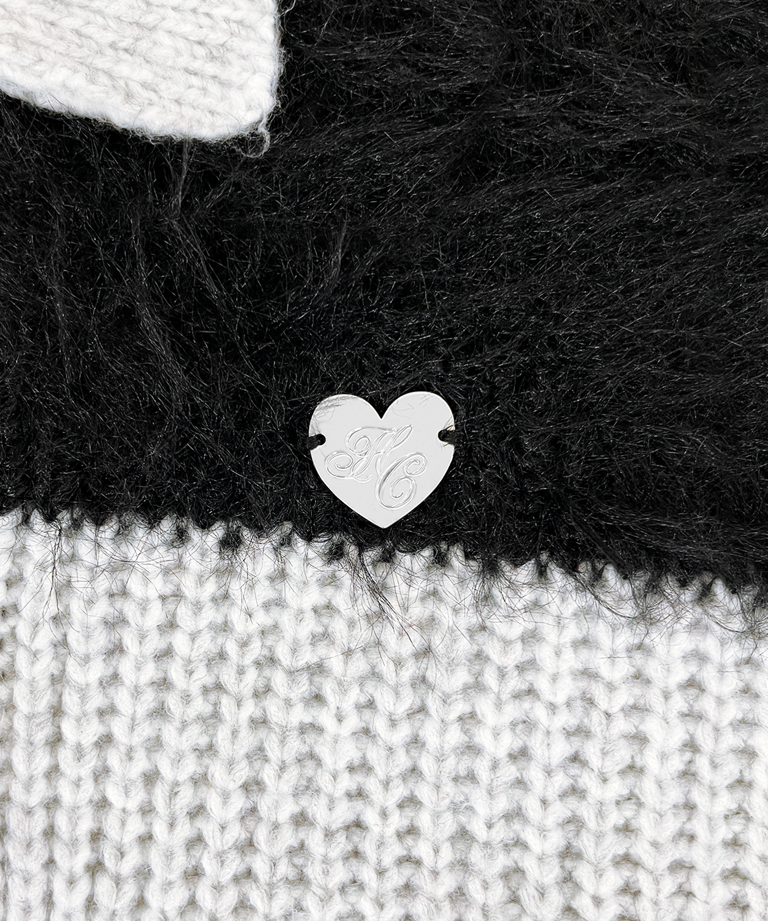 襟付きボーダーニットワンピ