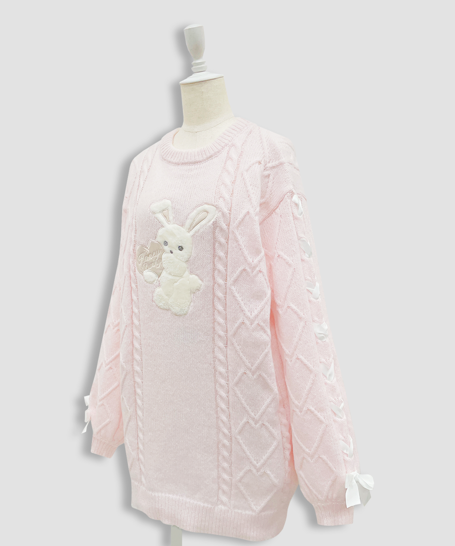 ハニーアップリケニットワンピース