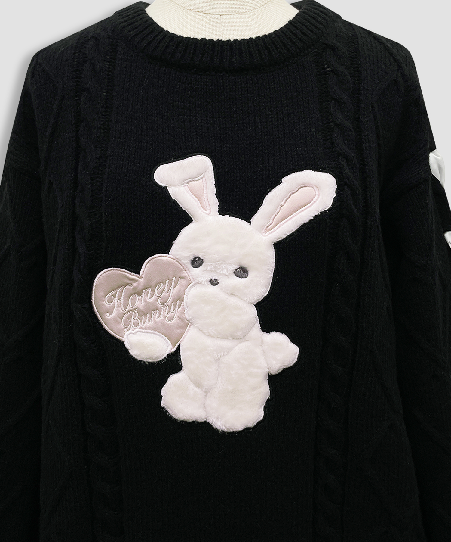 ハニーアップリケニットワンピース