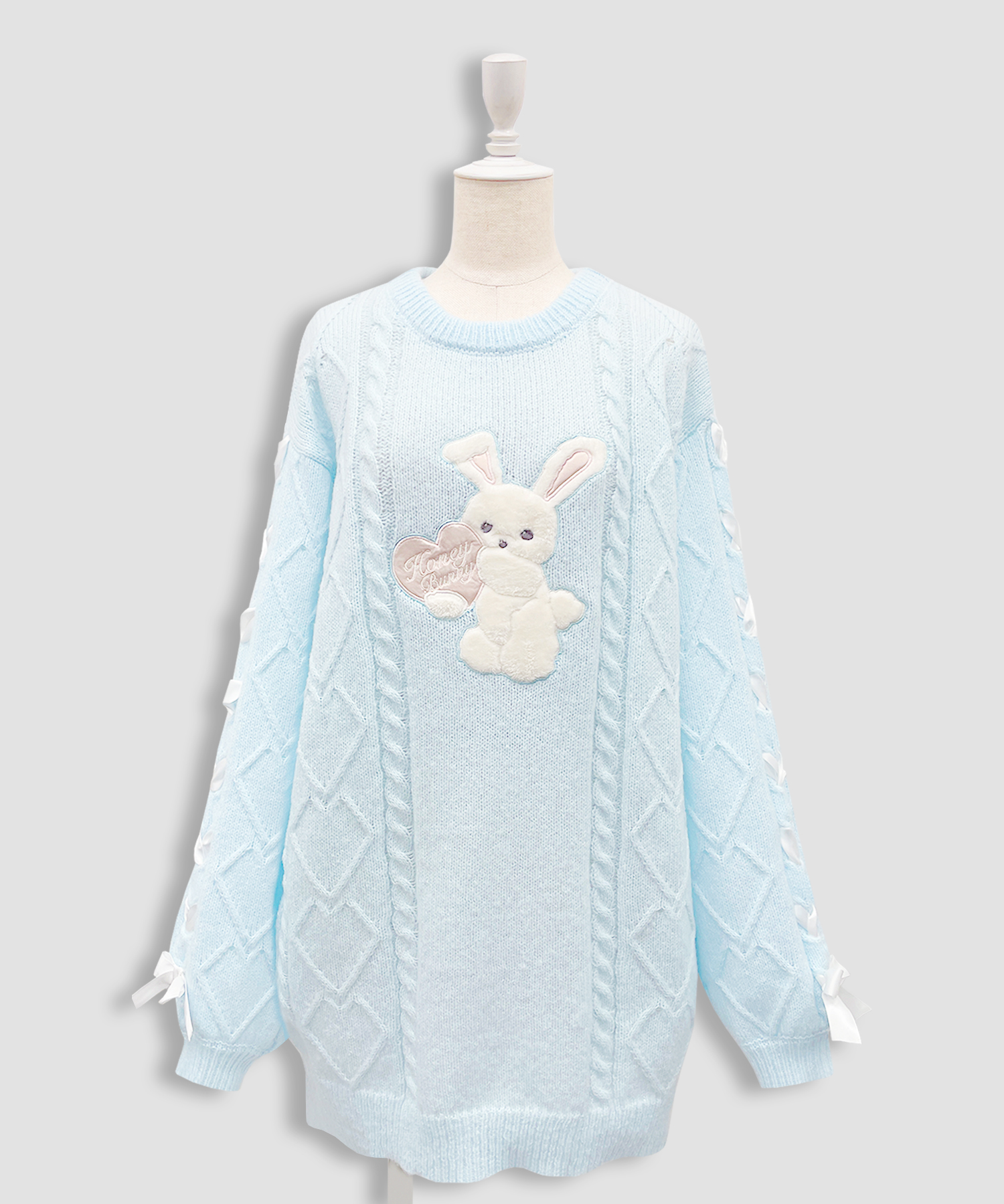 ハニーアップリケニットワンピース