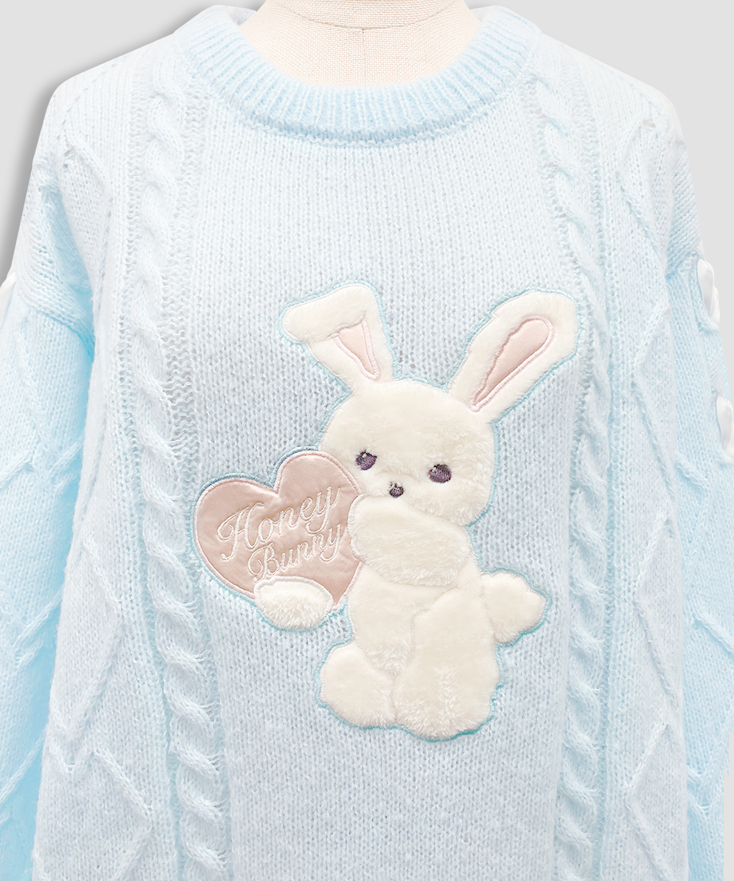 ハニーアップリケニットワンピース