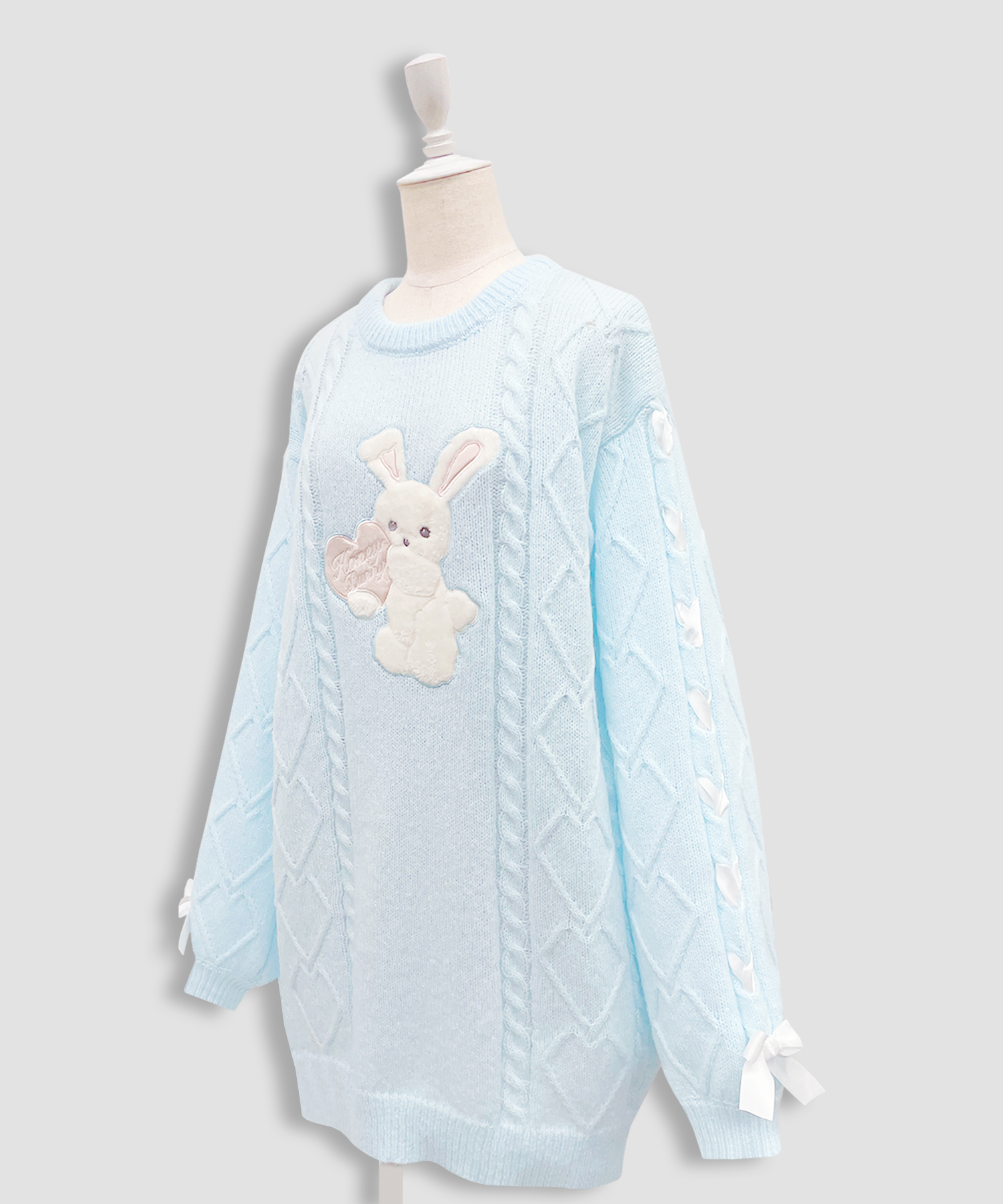 ハニーアップリケニットワンピース