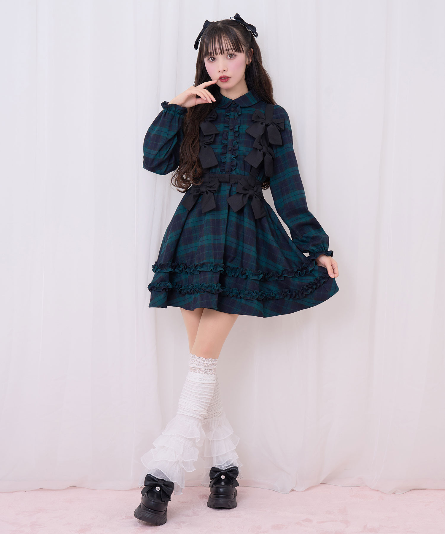 リボンハーネスセットワンピース