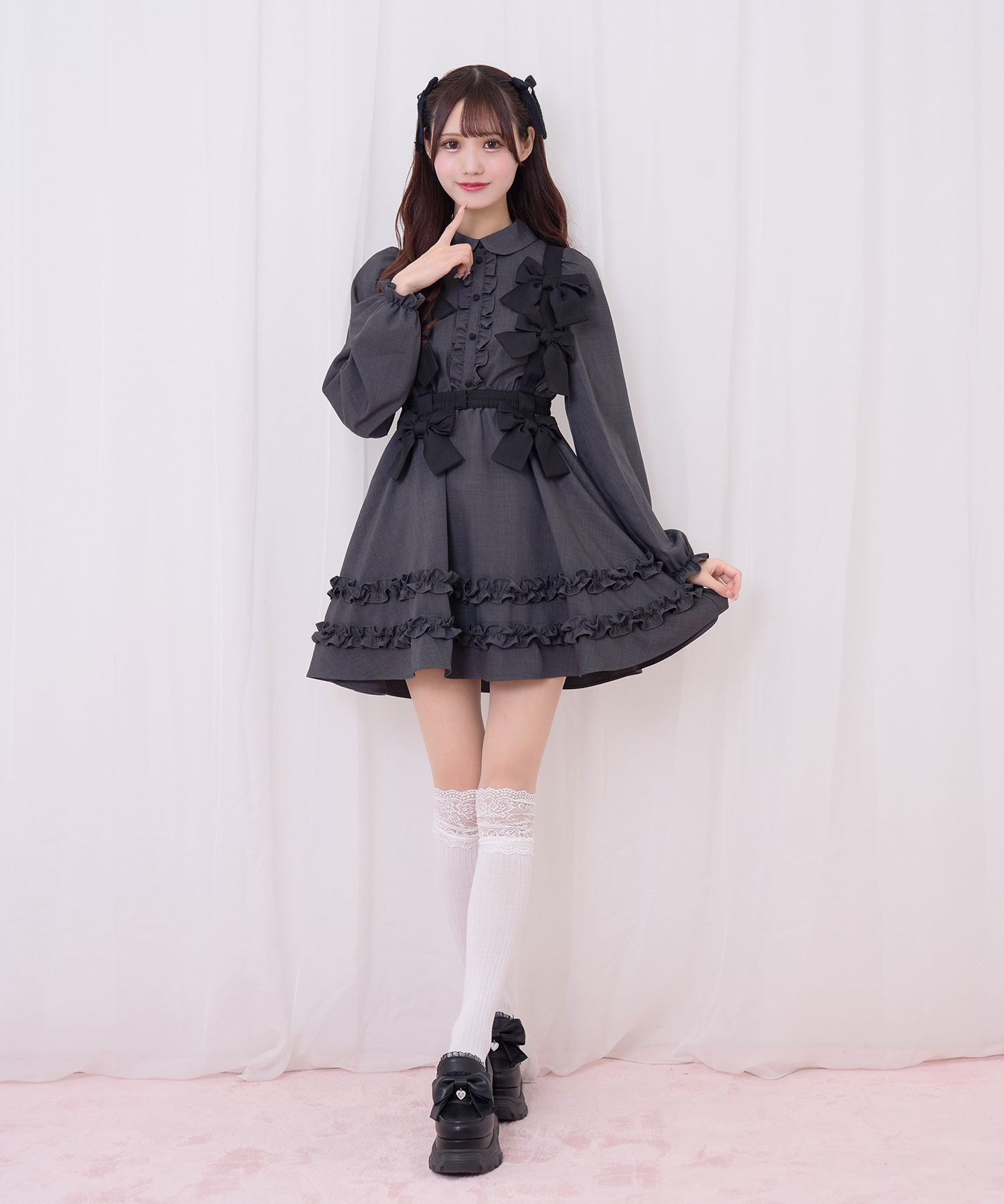 リボンハーネスセットワンピース