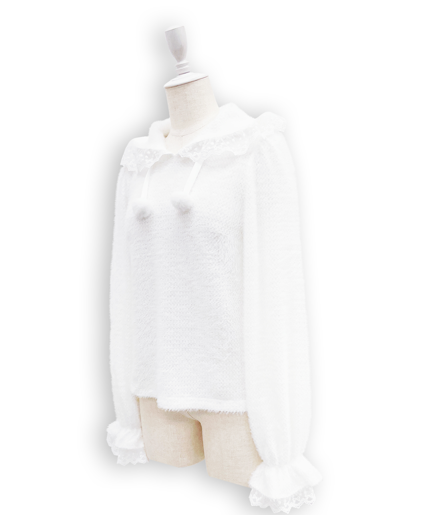 フリルフードトップス