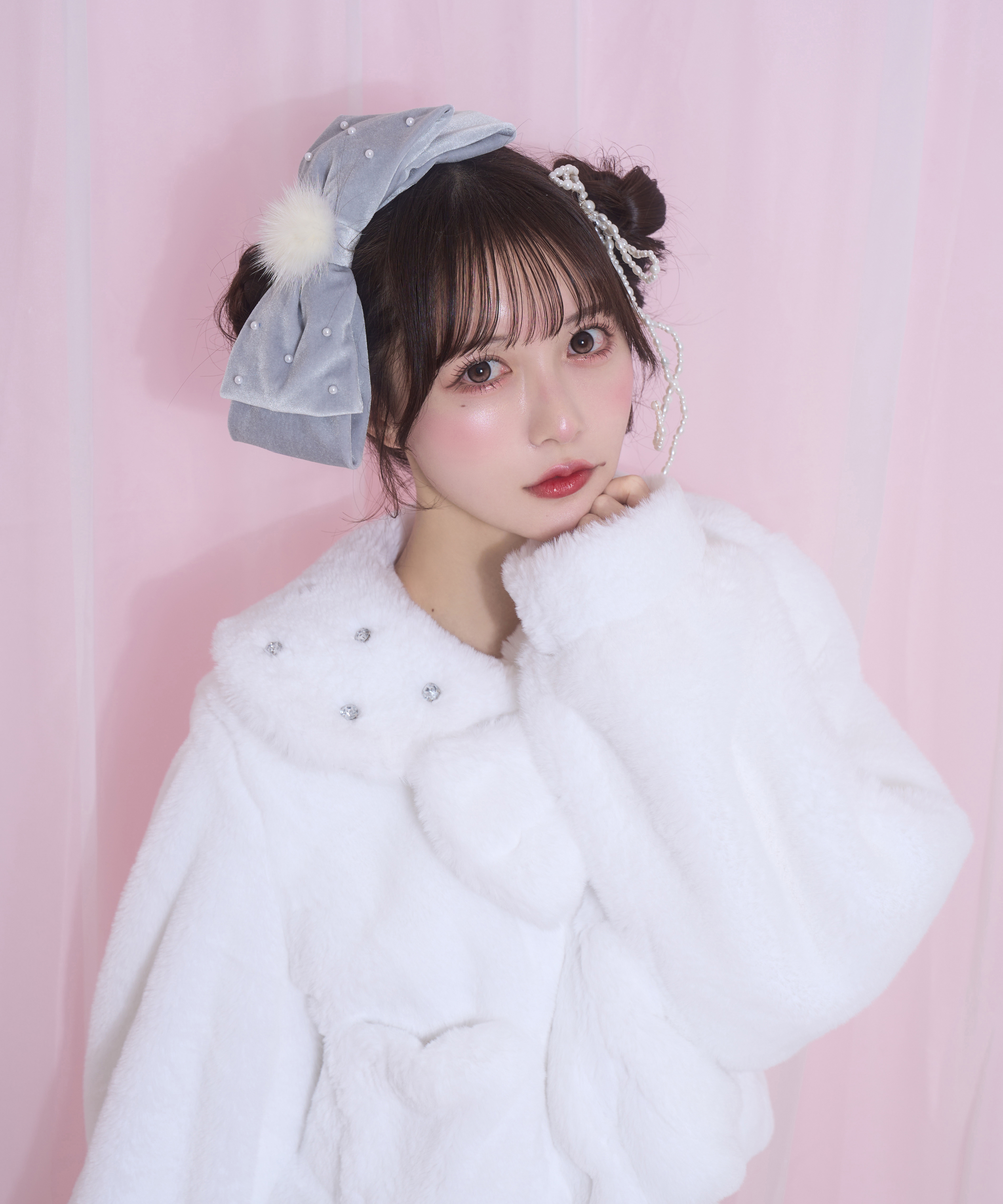 【collaboration】winter likeリボンバレッタ