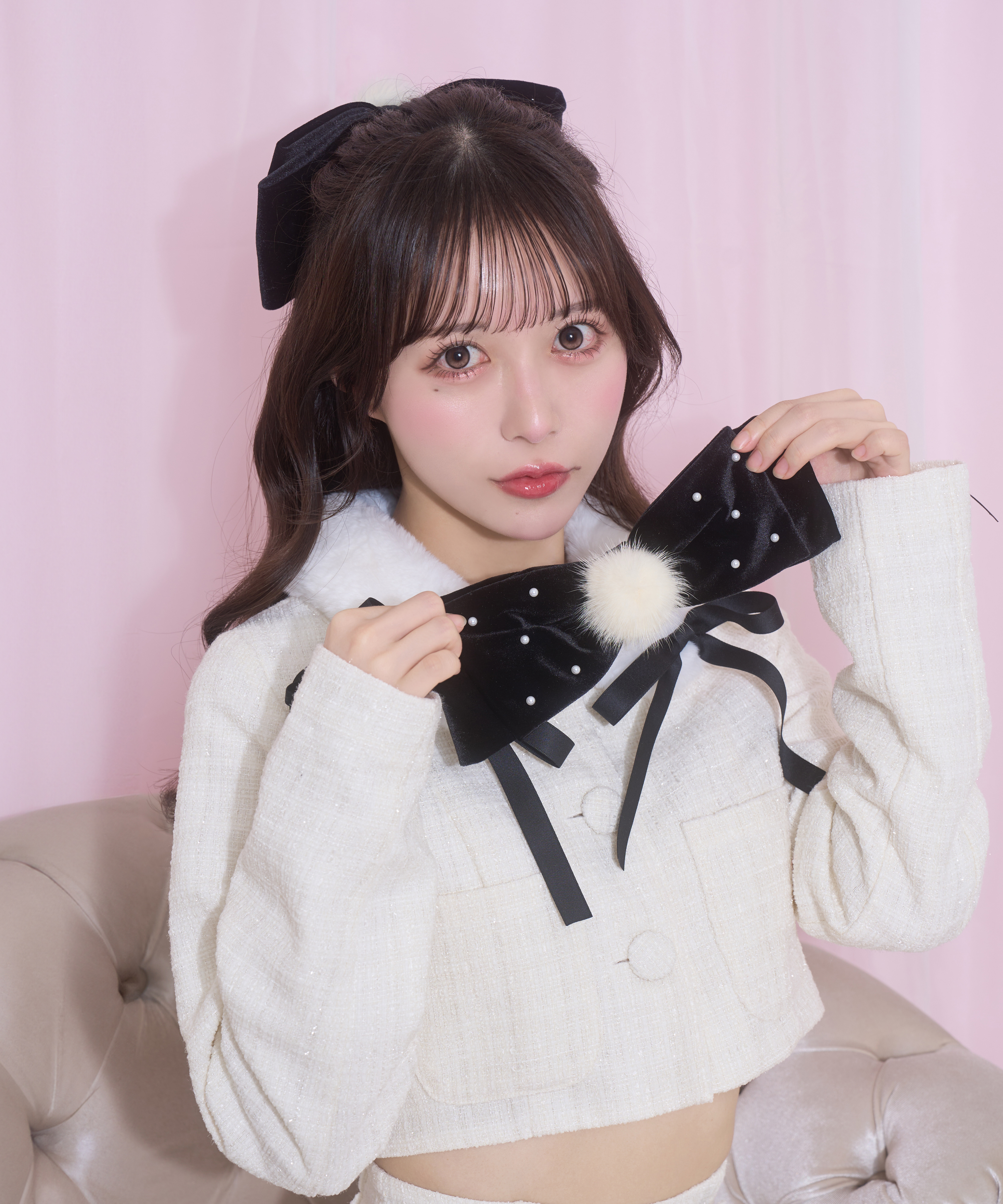 【collaboration】winter likeリボンバレッタ