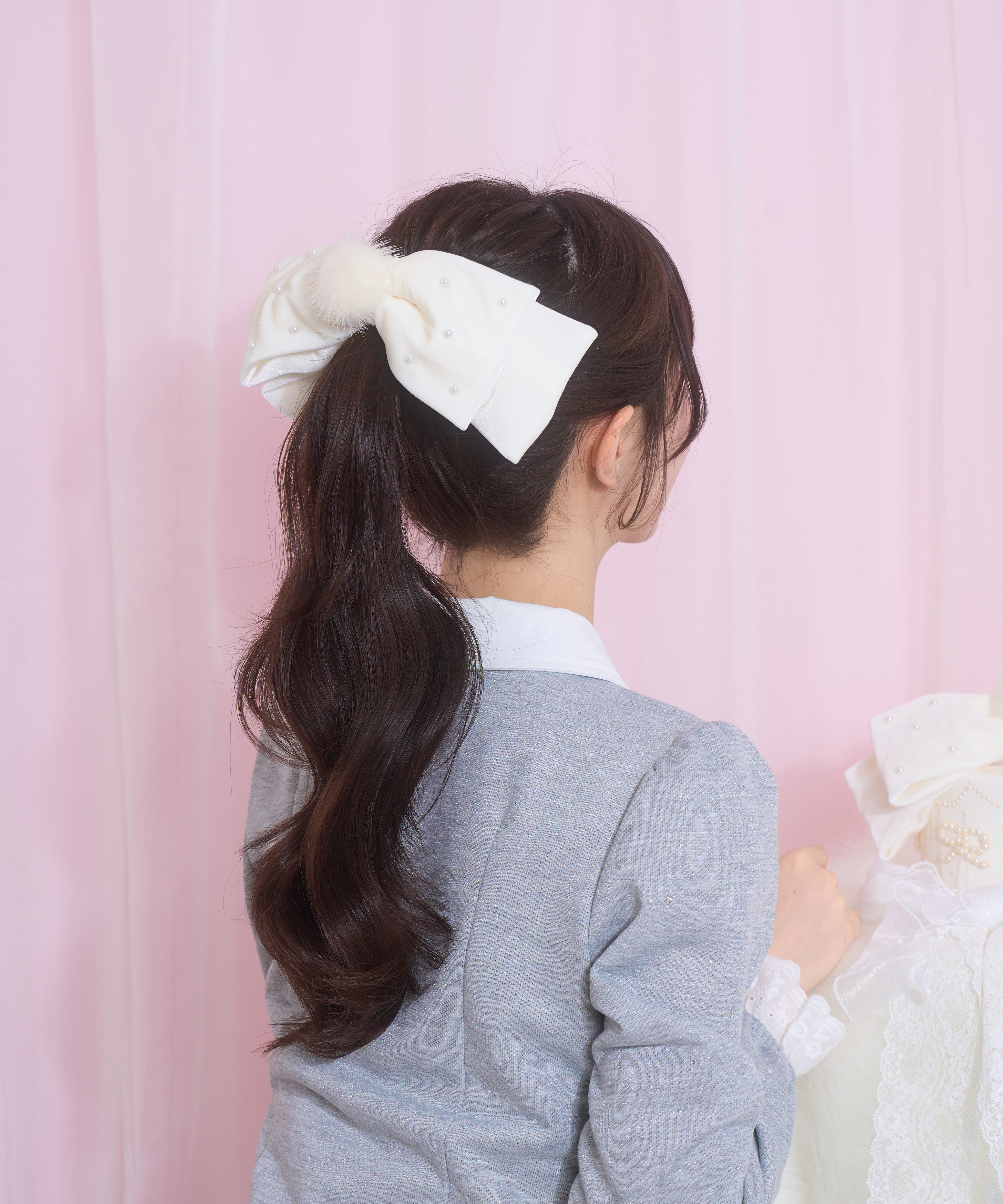 【collaboration】winter likeリボンバレッタ