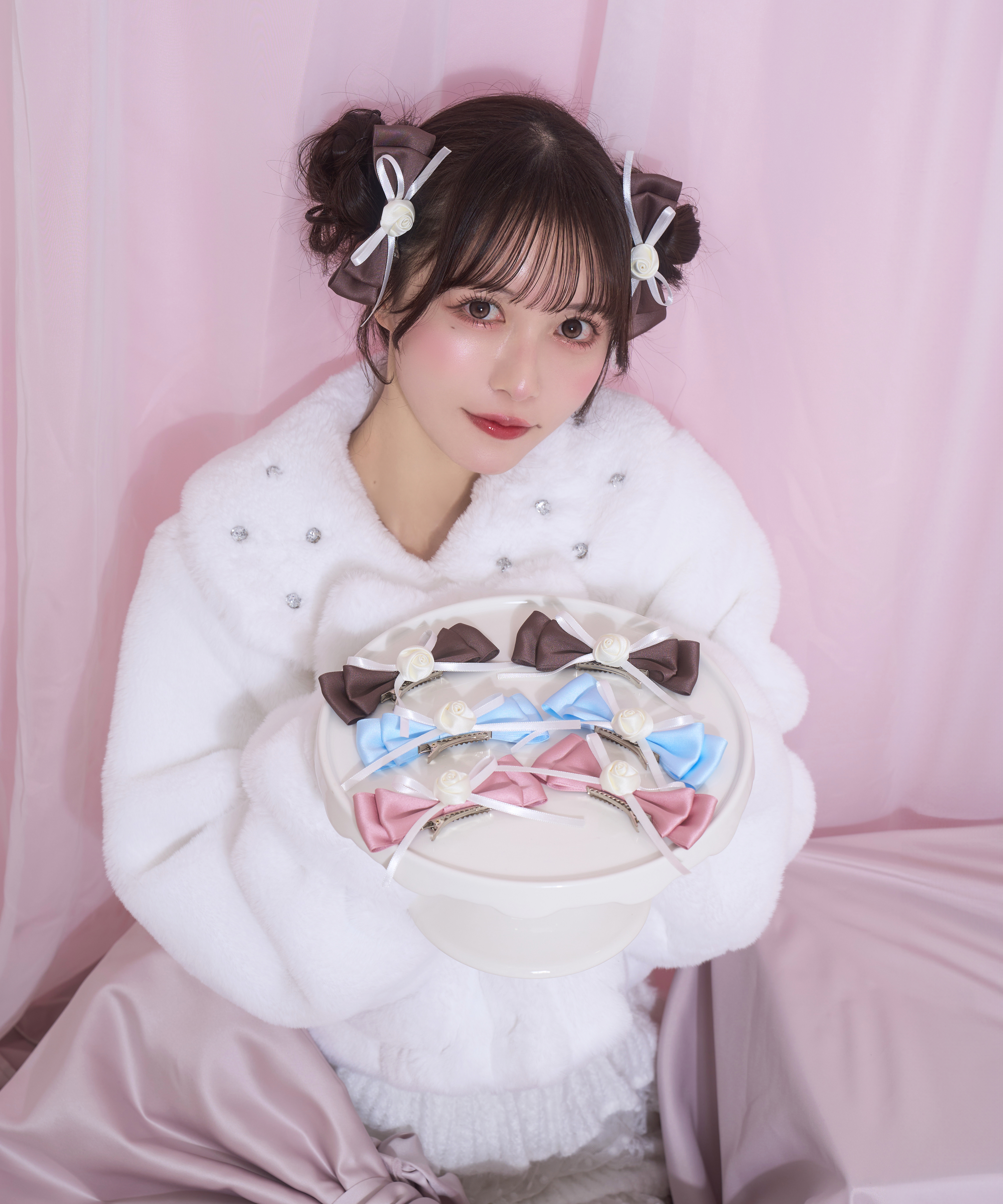 【collaboration】Roseリボンクリップセット