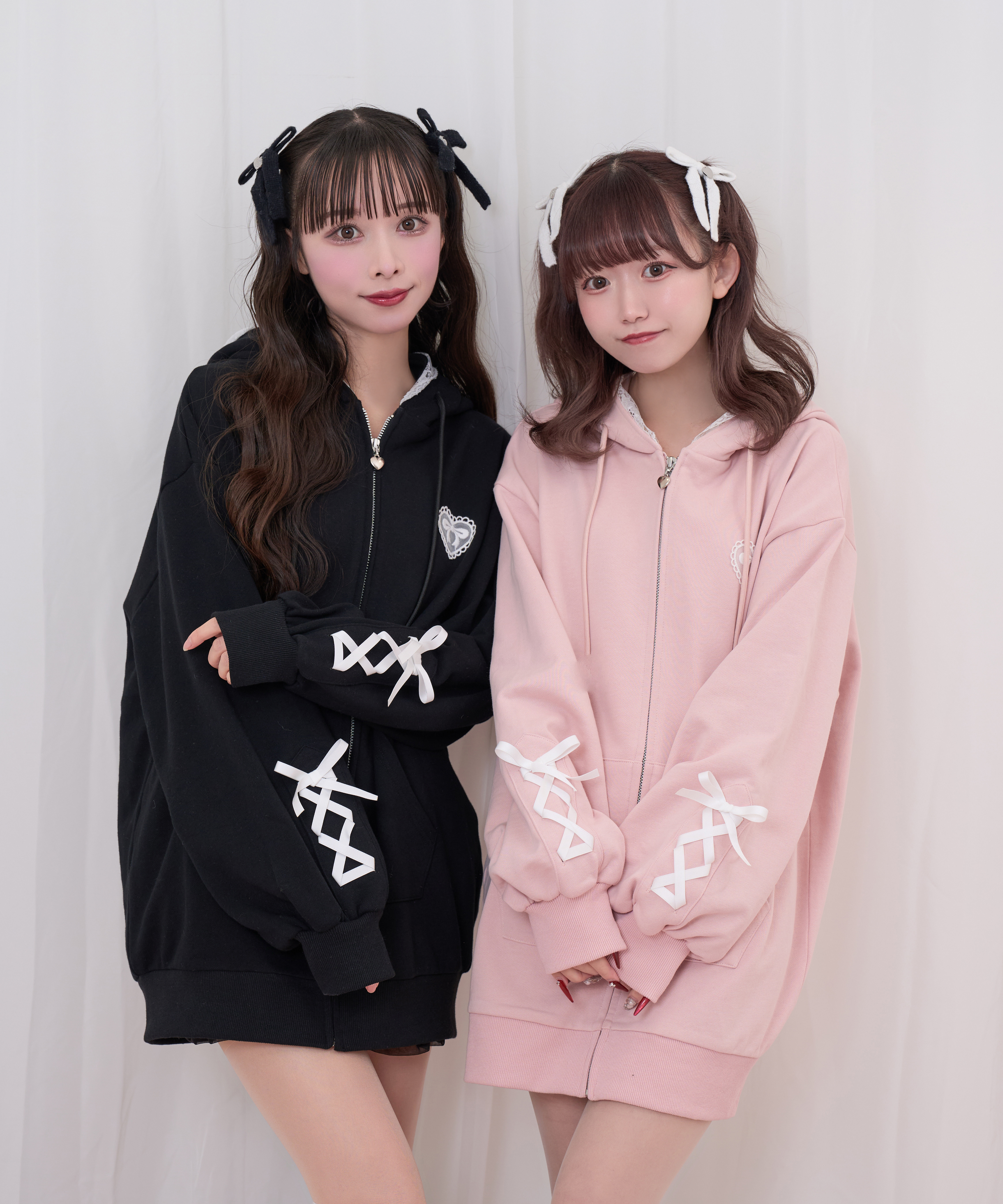 ポイントレースねこ耳ジップパーカー