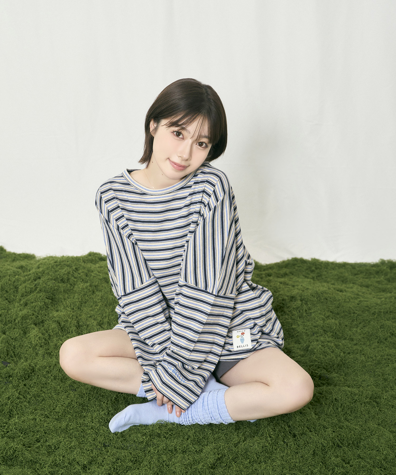 マルチボーダーロンT / ネイビー