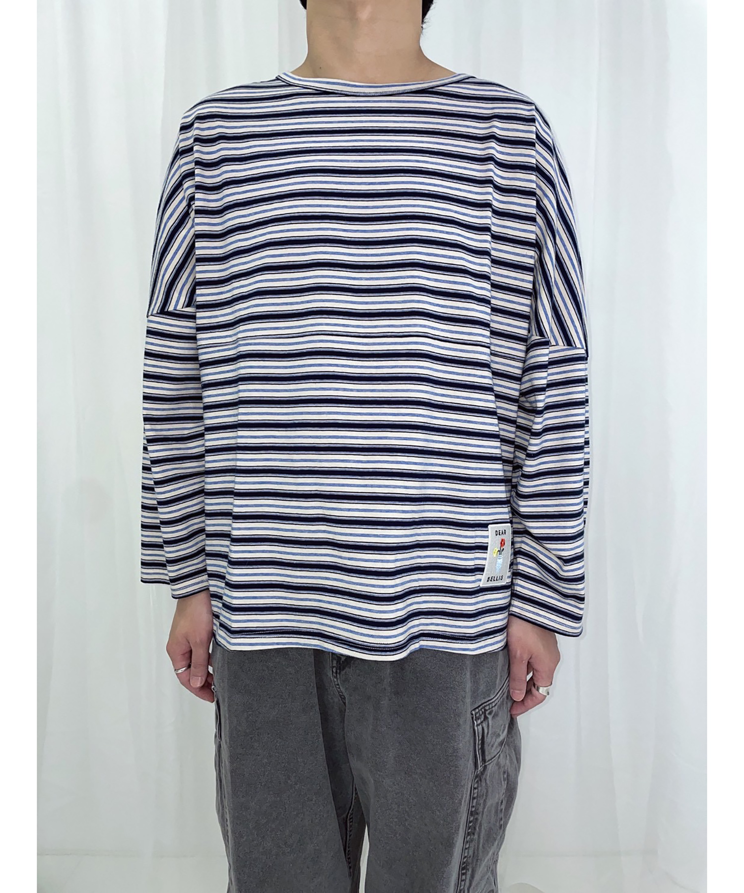 マルチボーダーロンT / ネイビー