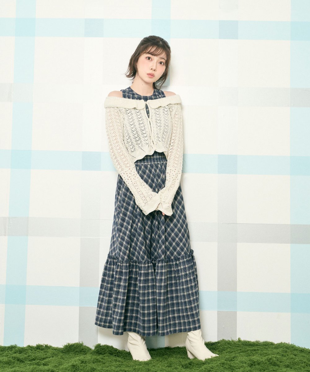 クロシェカーデチェックワンピースSET – BUNNY APARTMENT