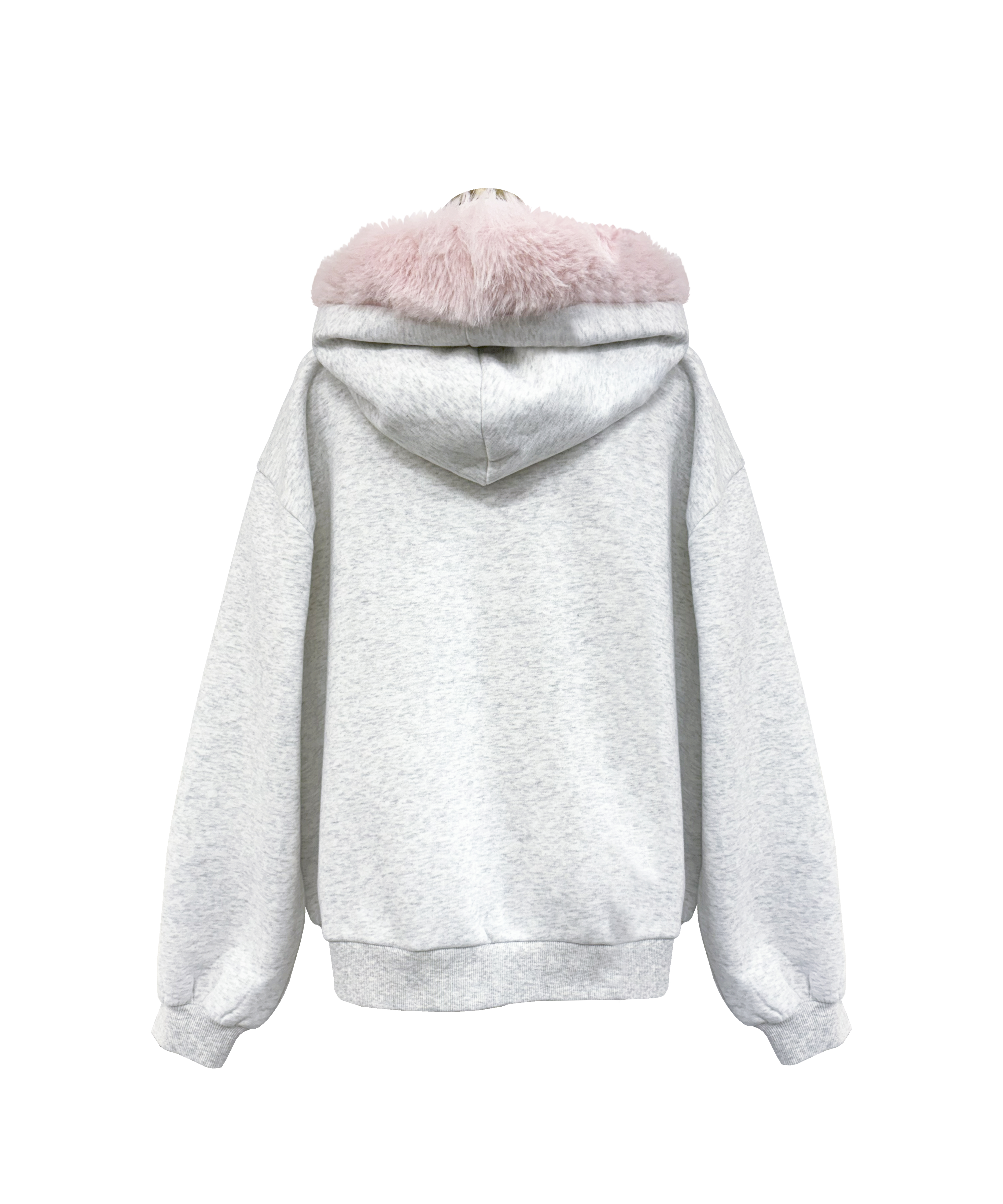 Fur trimming zip set up