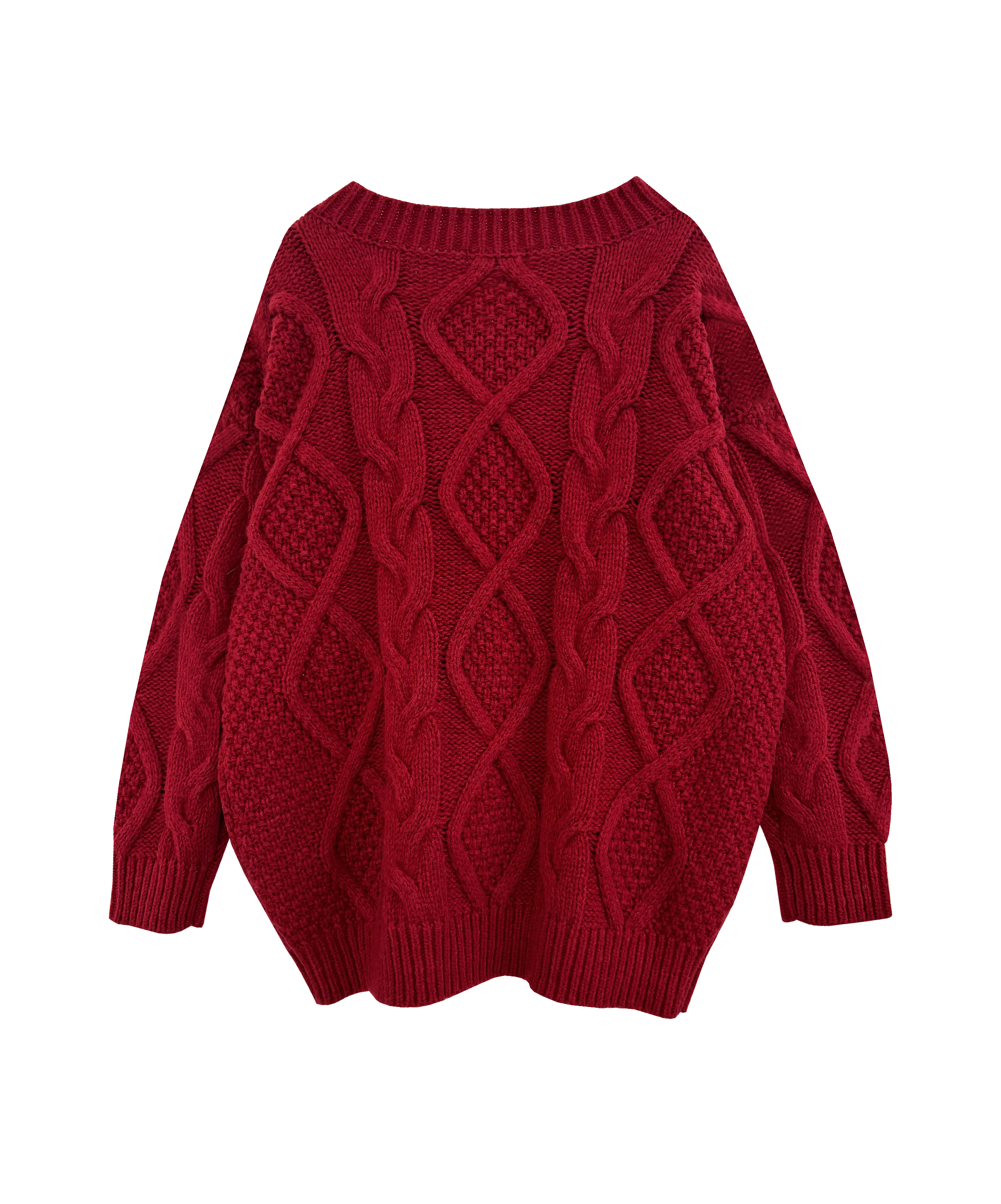 Oversized cable knit OP