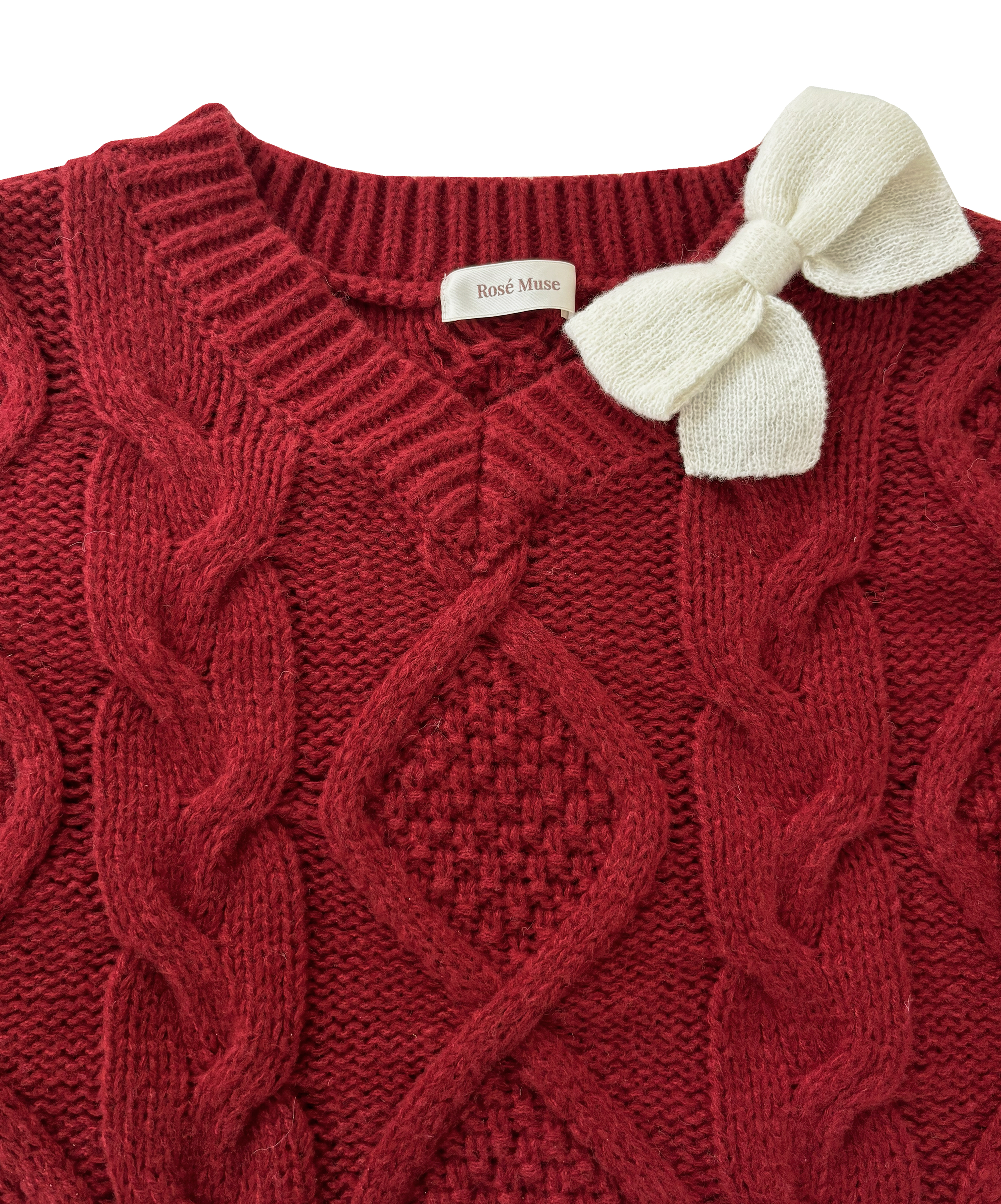 Oversized cable knit OP