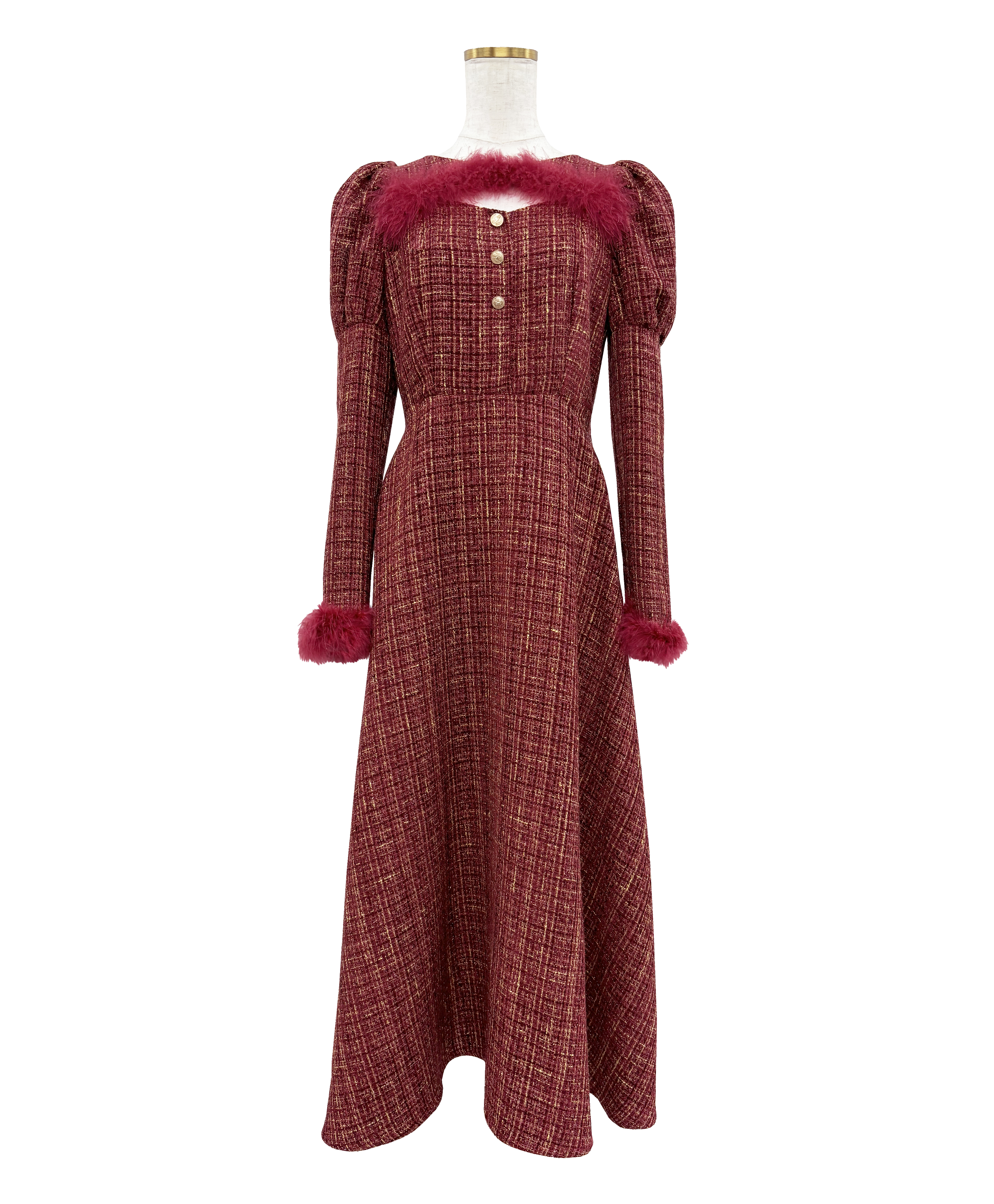 Tweed holiday dress