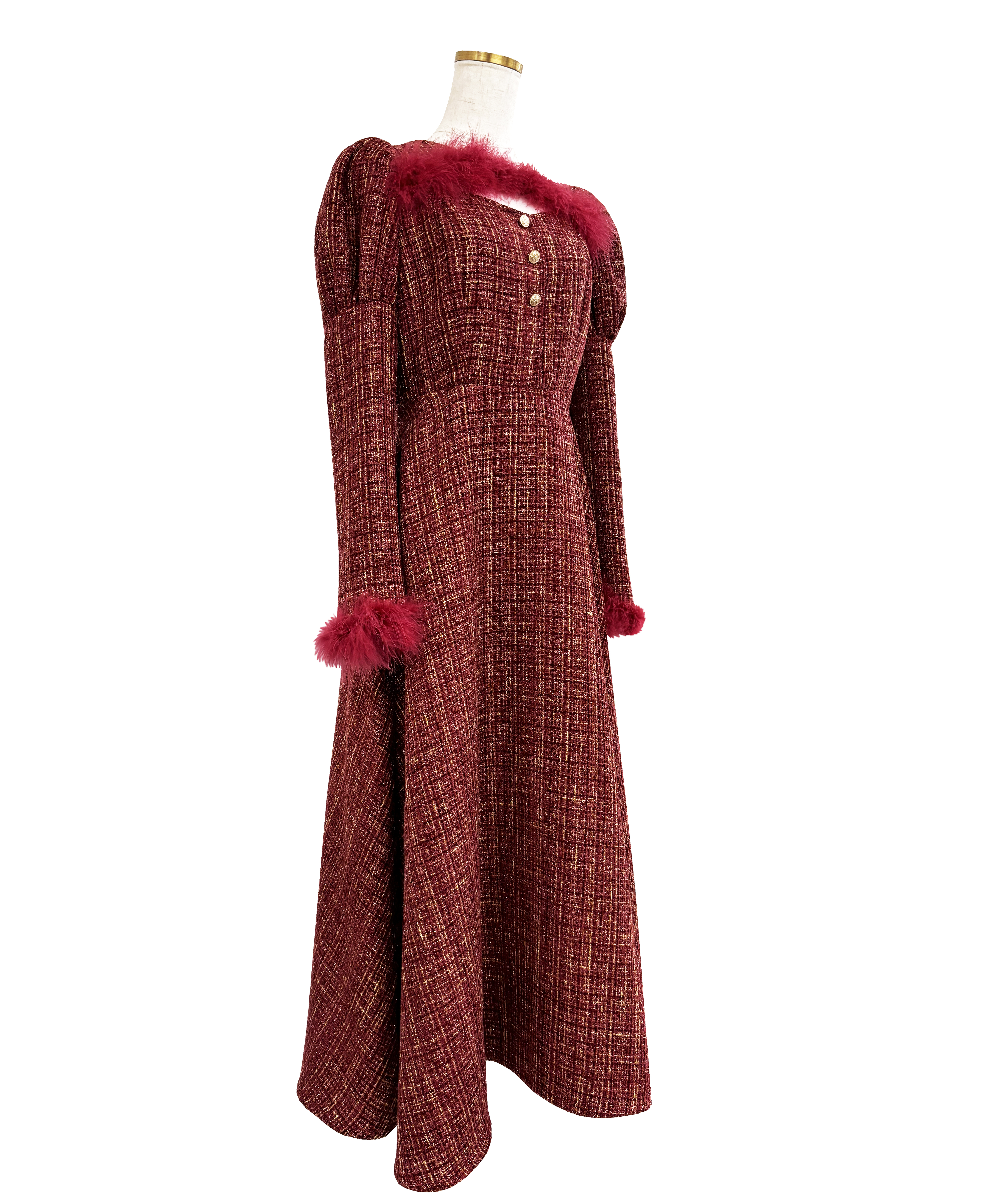 Tweed holiday dress