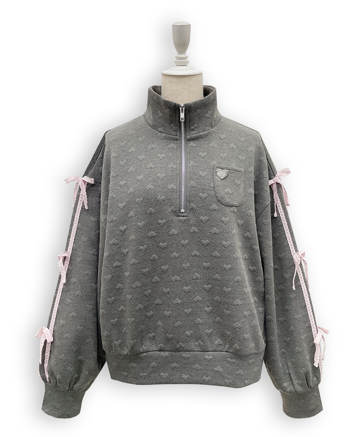 ハートJQハーフジップセットアップ