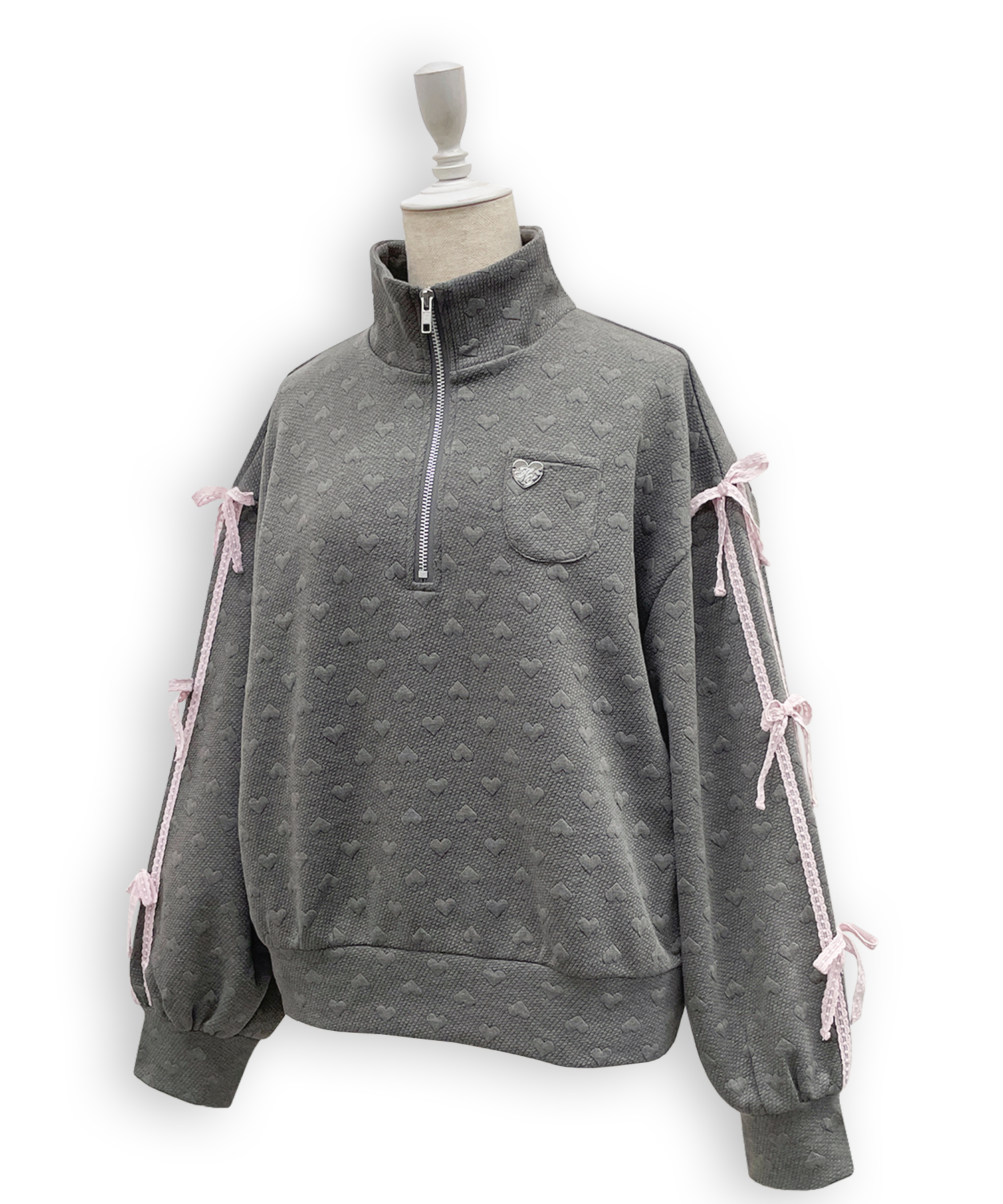 ハートJQハーフジップセットアップ