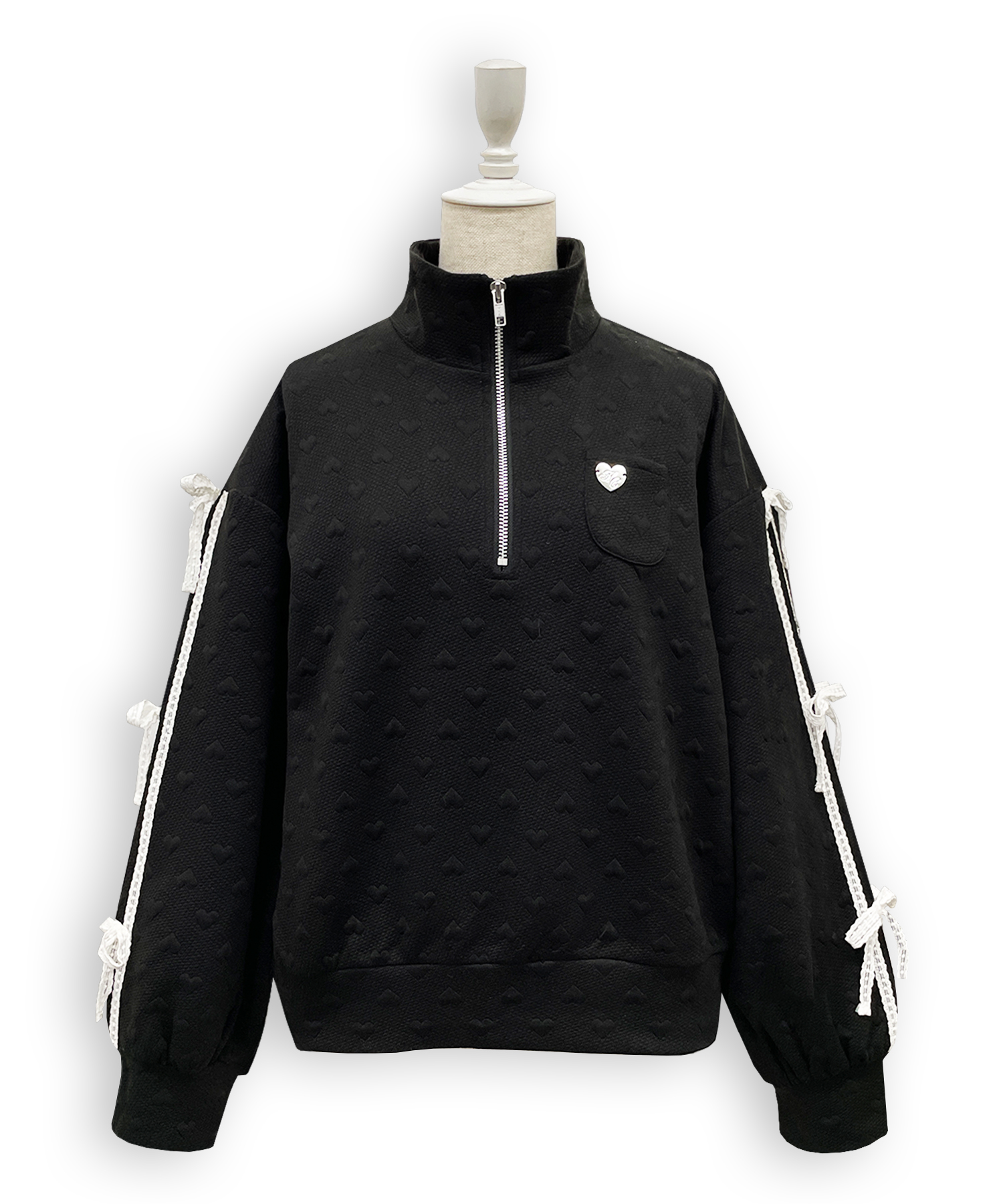 ハートJQハーフジップセットアップ