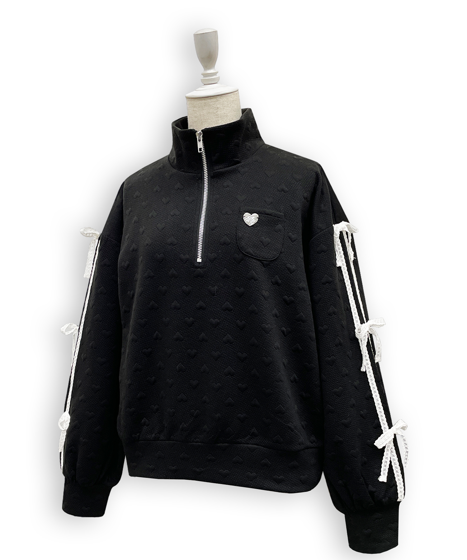 ハートJQハーフジップセットアップ