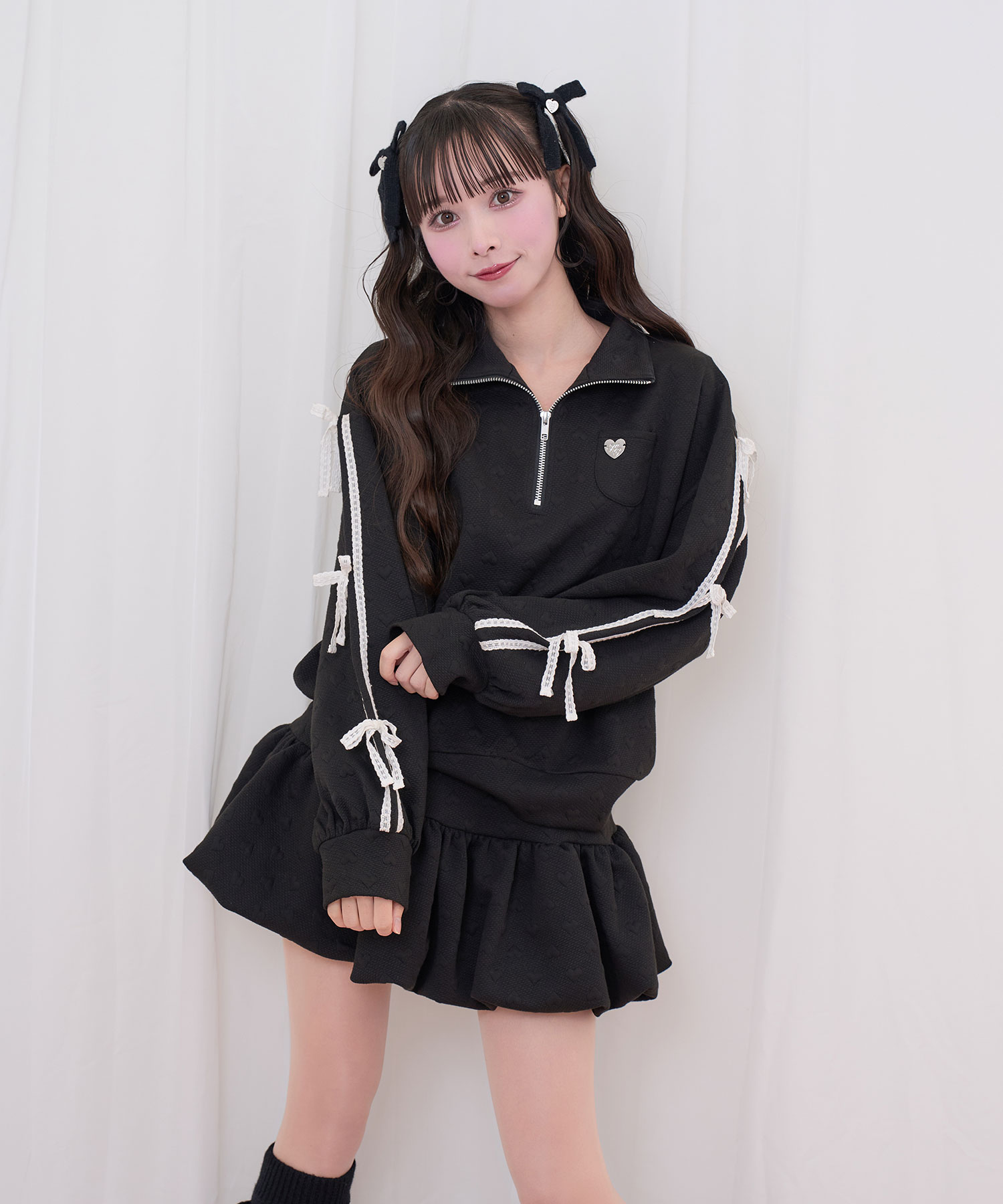 ハートJQハーフジップセットアップ – BUNNY APARTMENT