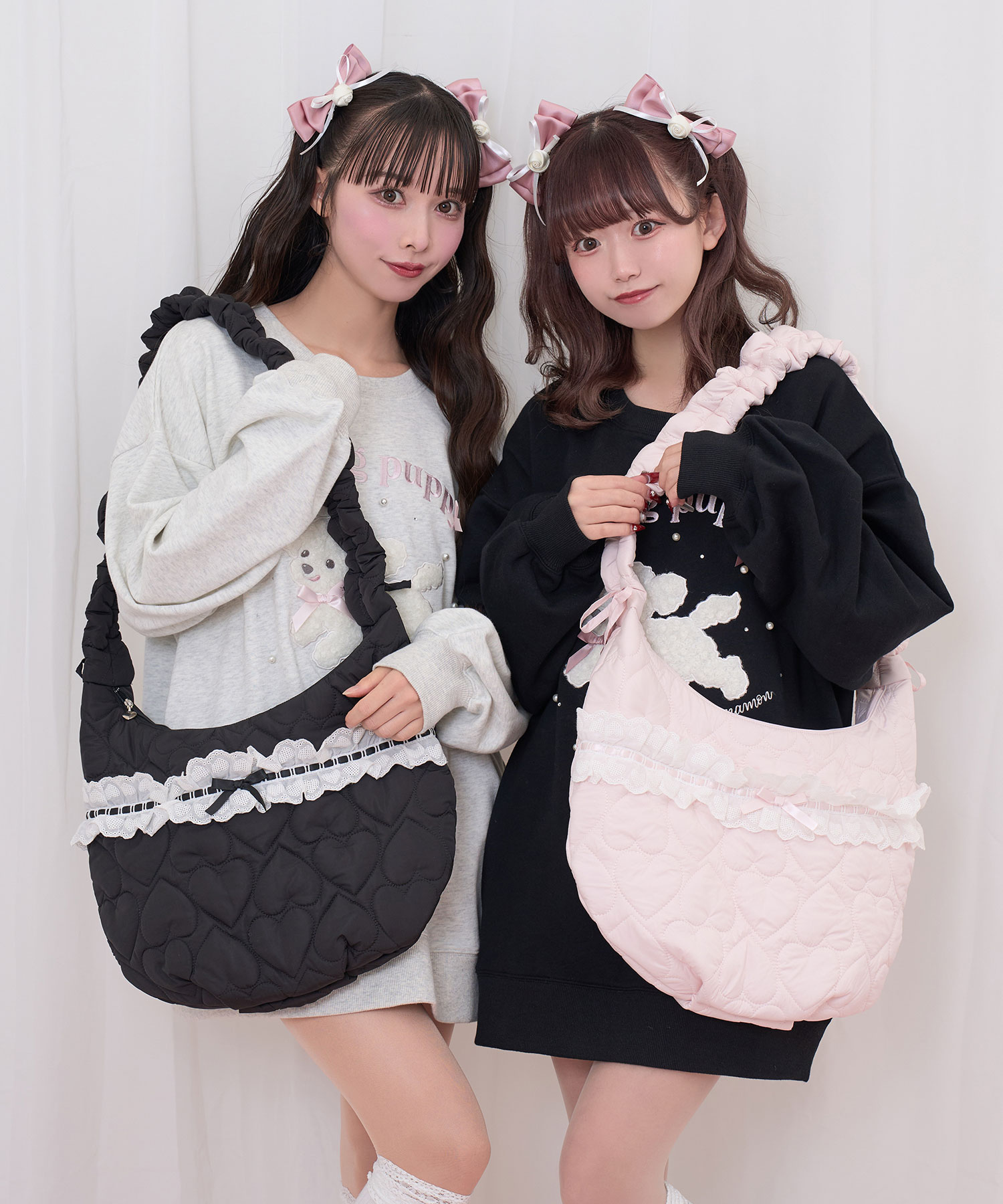 ハートキルティングショルダーバッグ