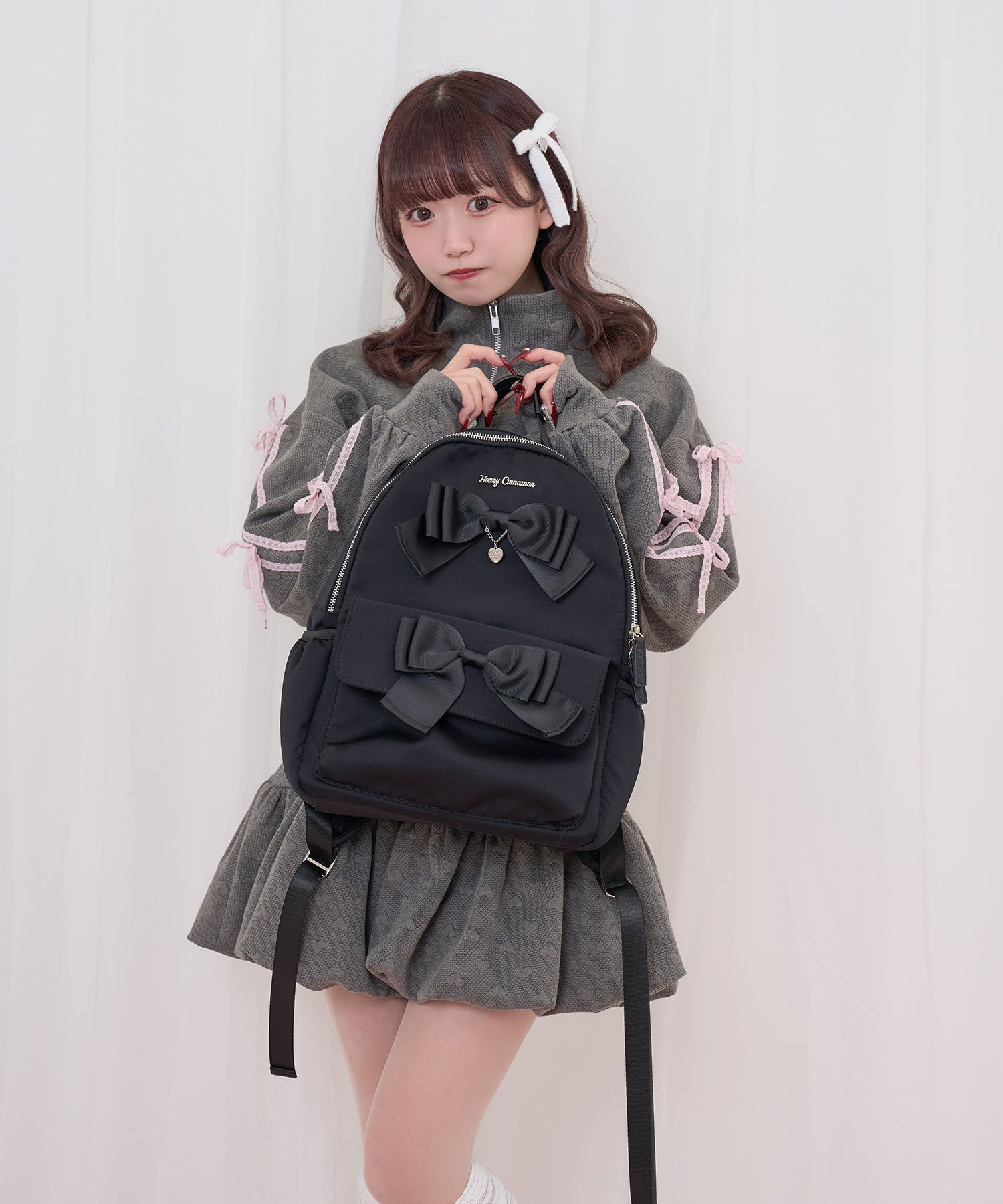 ダブルリボンリュック