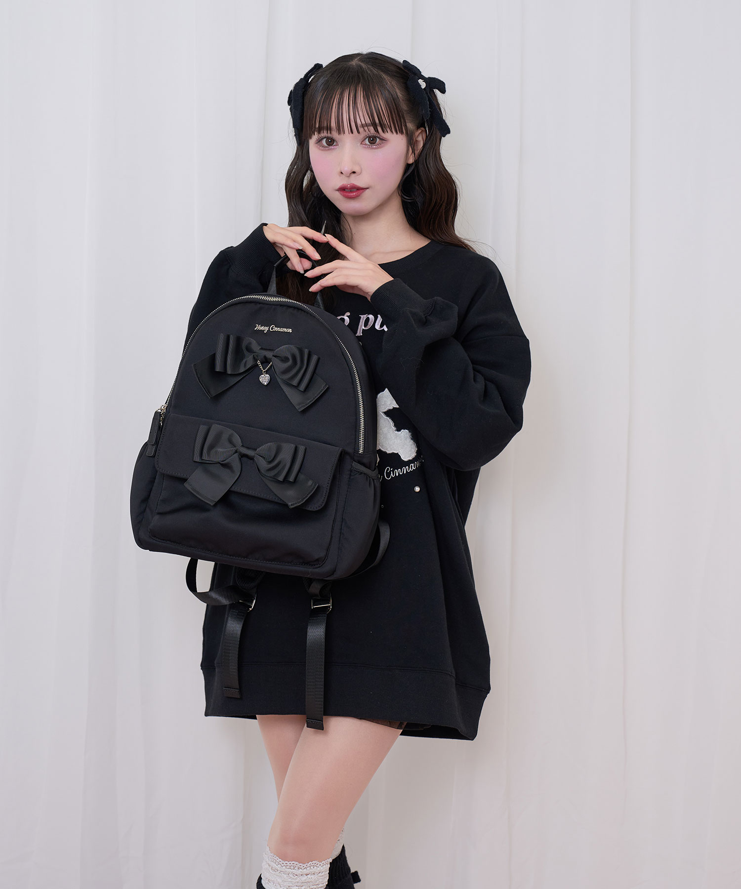 ダブルリボンリュック