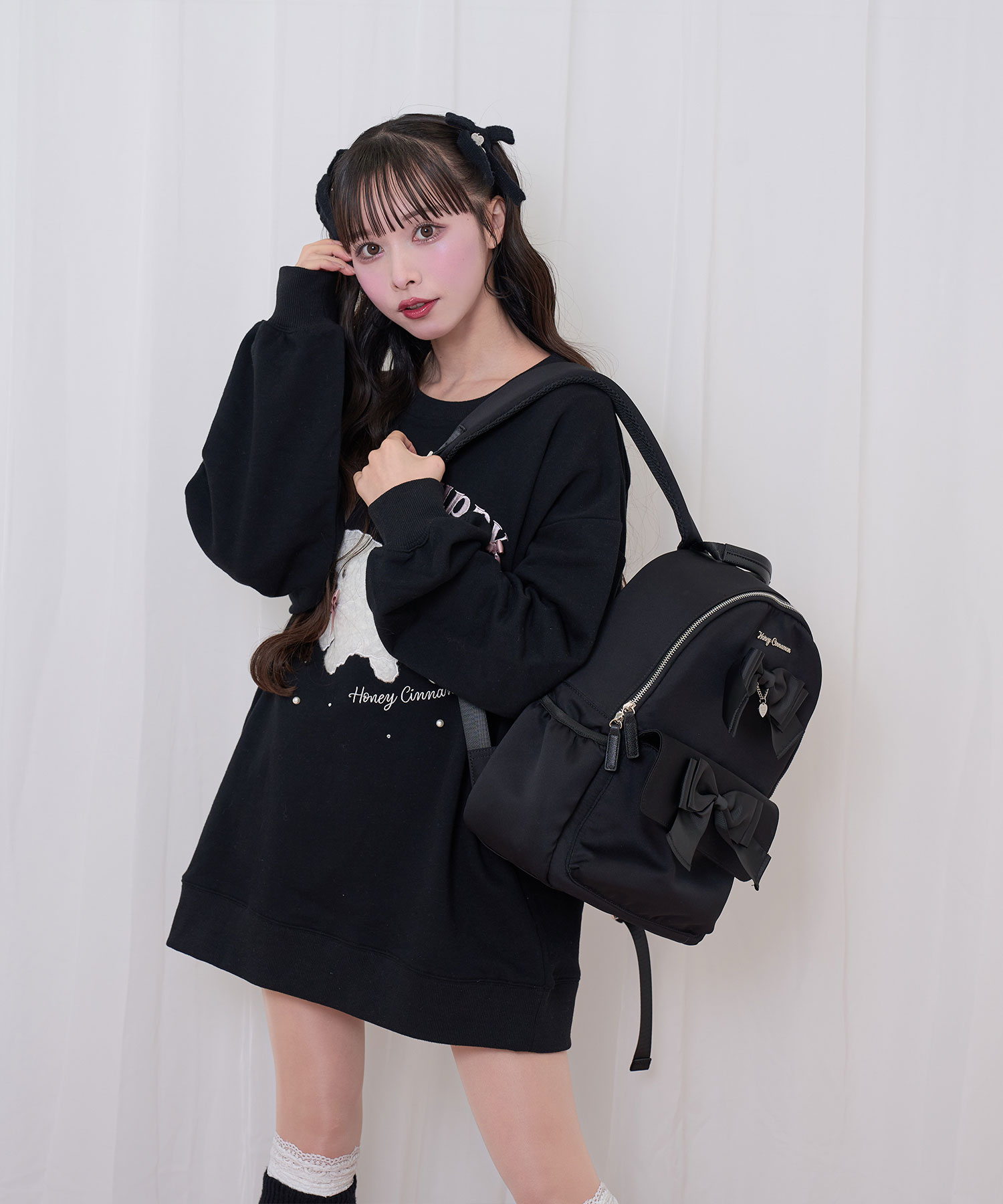 ダブルリボンリュック