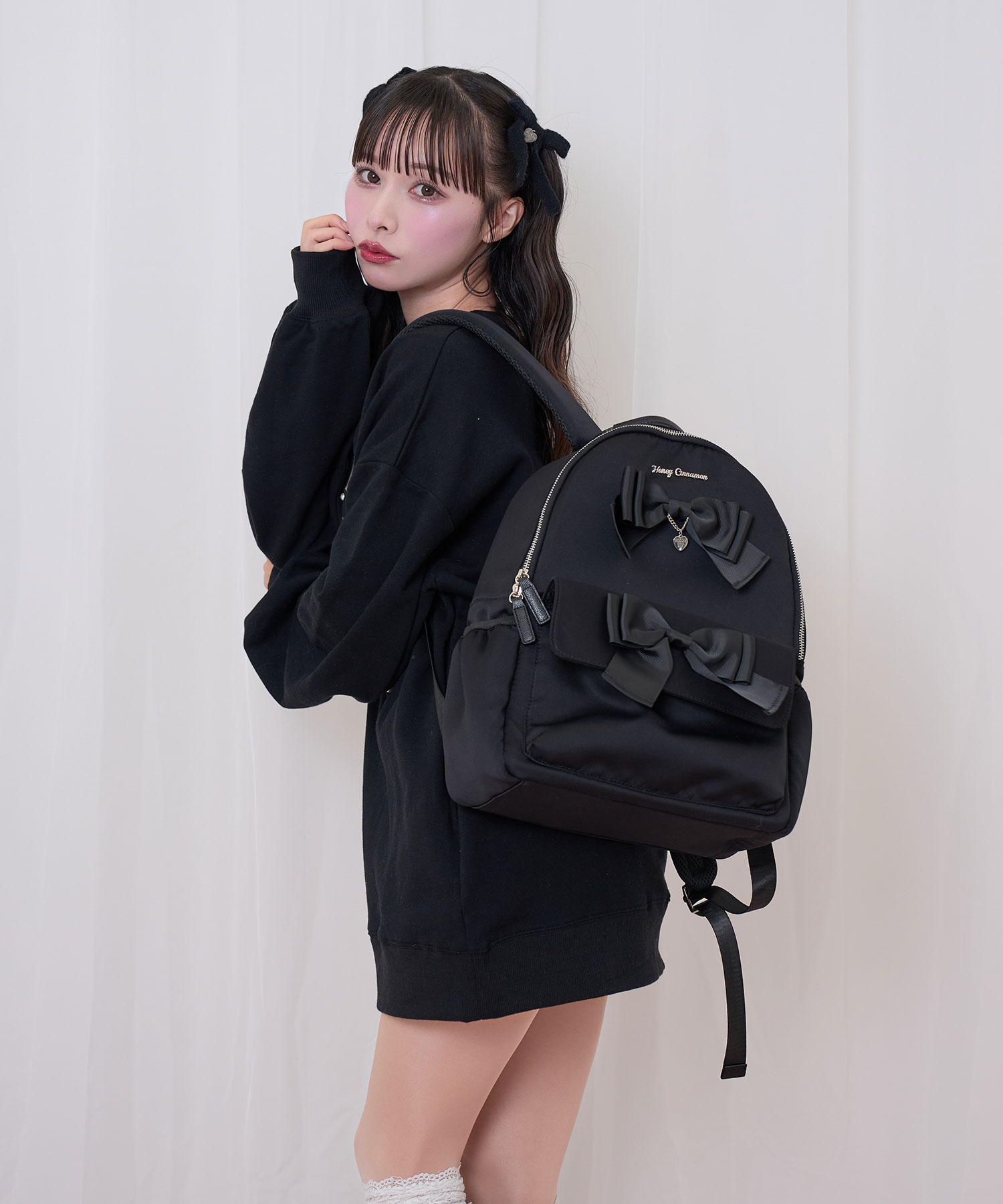 ダブルリボンリュック