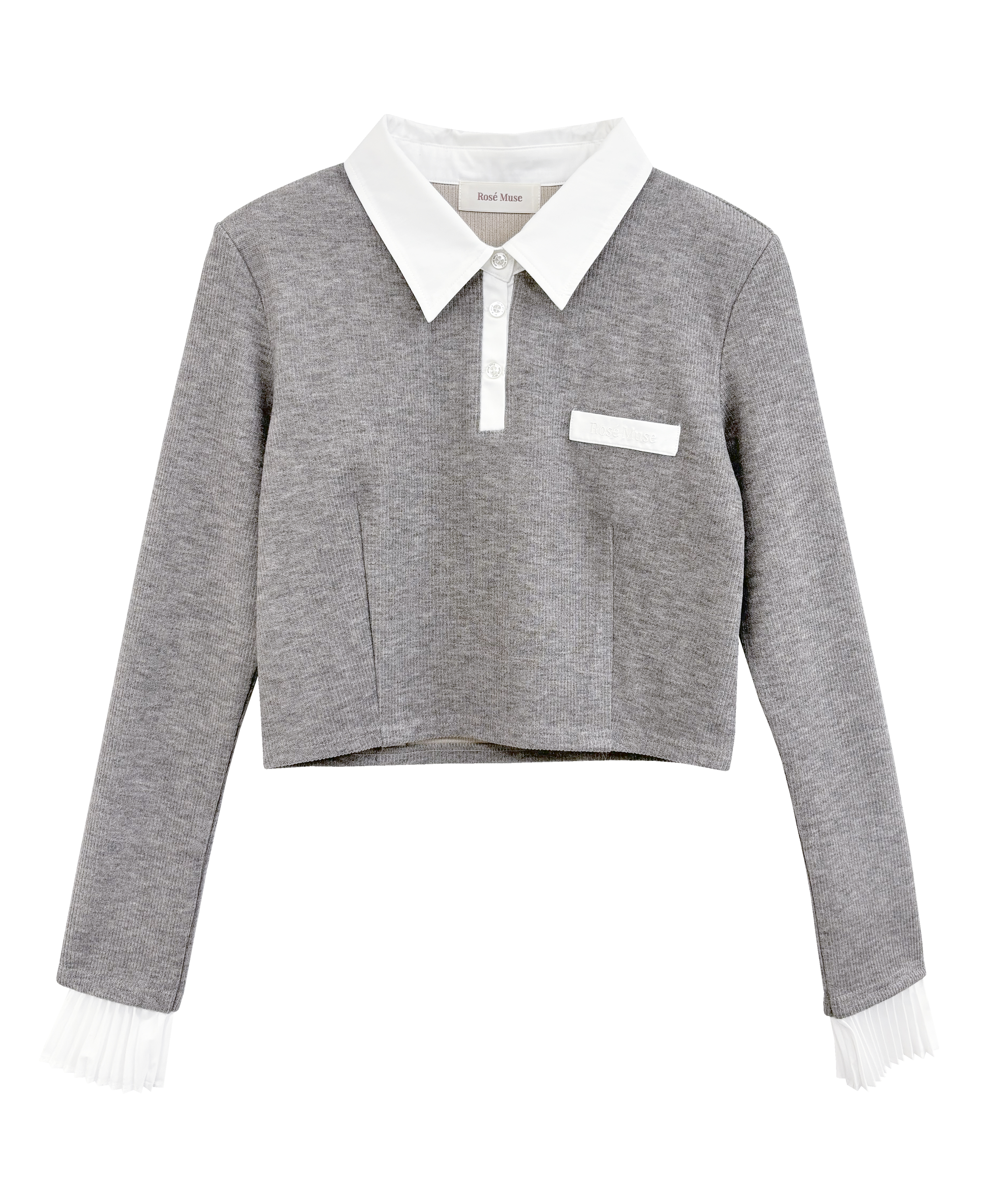 Ribbon shirt layered set up