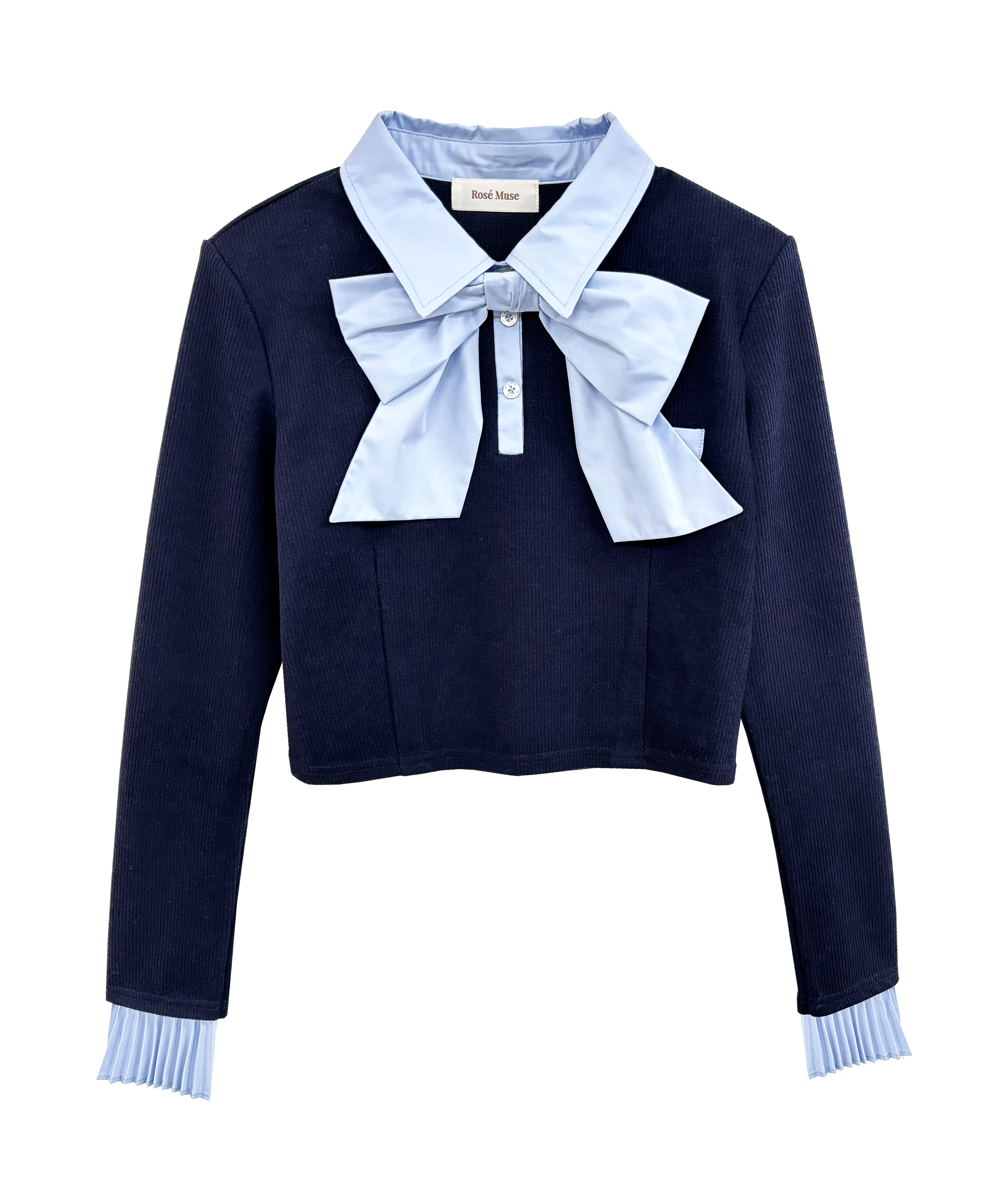 Ribbon shirt layered set up