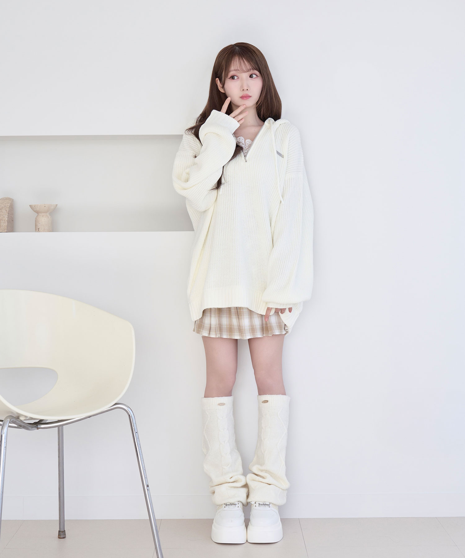 Over sized half zip hoodie