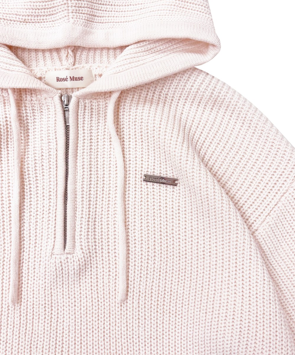 Over sized half zip hoodie – BUNNY APARTMENT