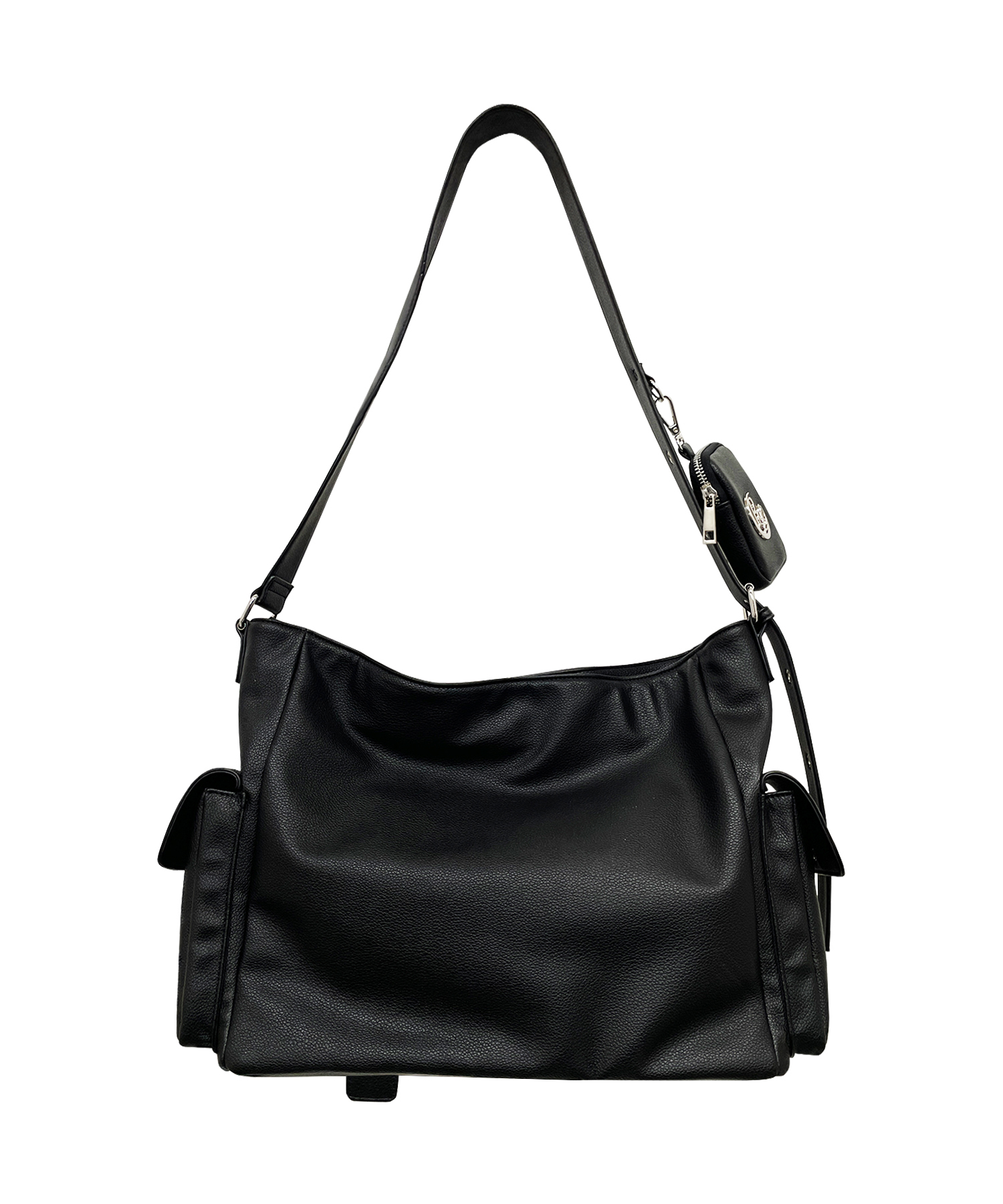 メニーポケットメッセンジャーバッグ / ブラック