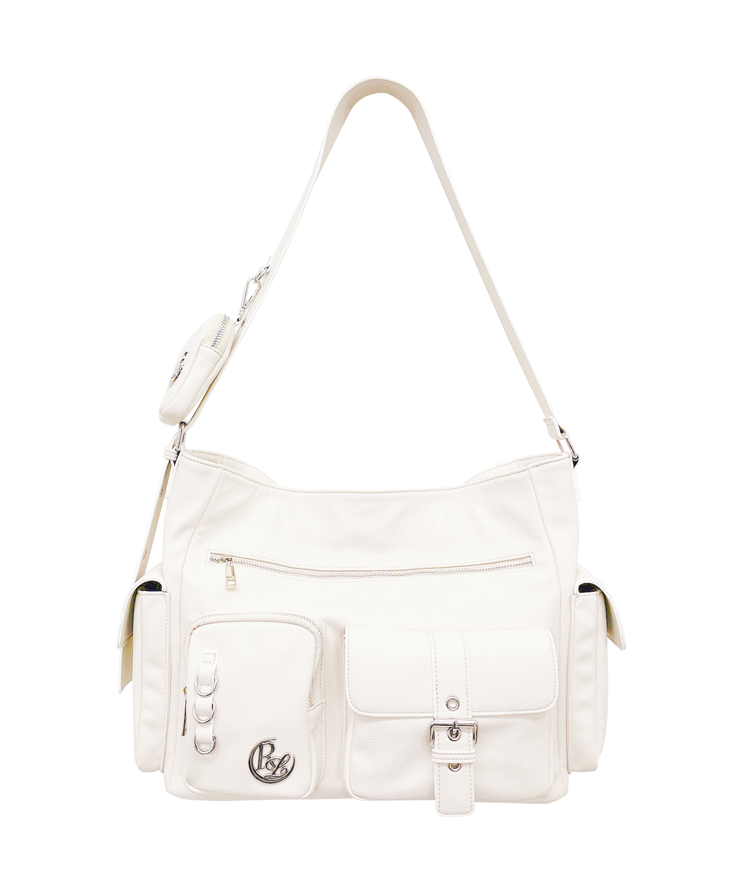 メニーポケットメッセンジャーバッグ / アイボリー