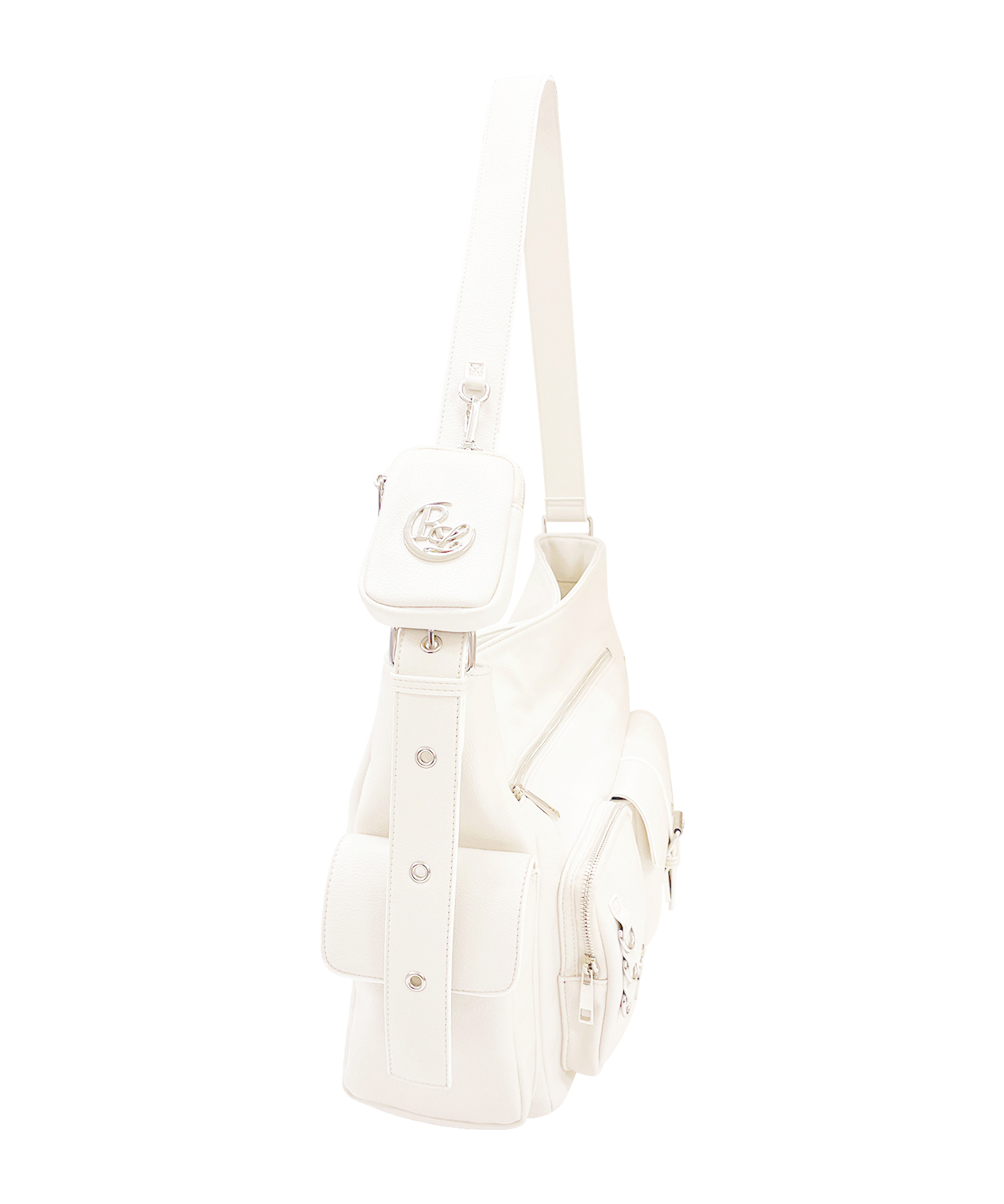 メニーポケットメッセンジャーバッグ / アイボリー