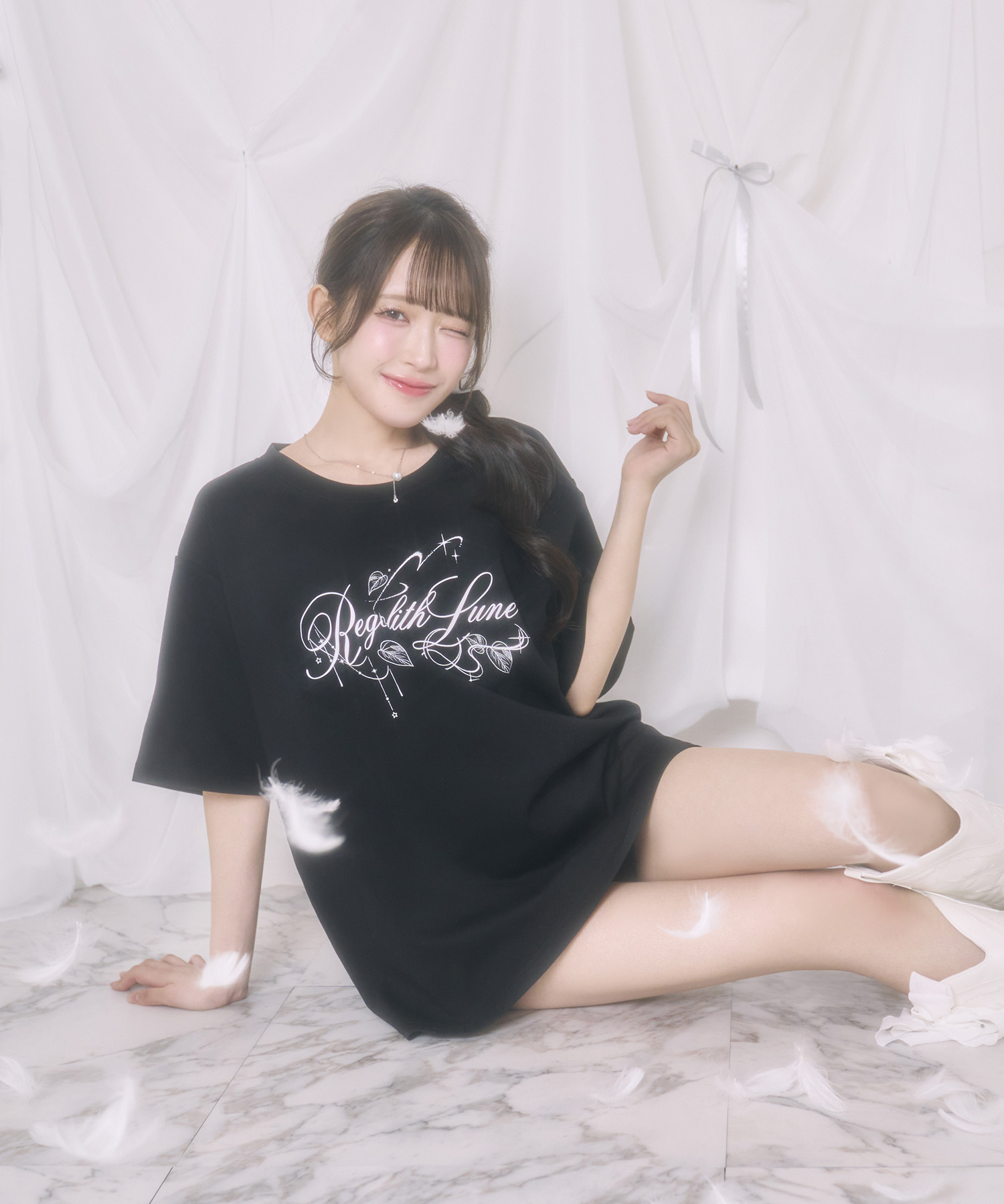 UNISEX Regolith Lune Tシャツ / ブラック