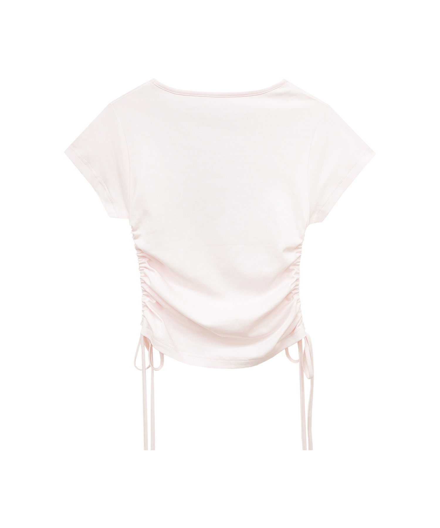 サイドリボンRegolith Lune Tシャツ / ピンク