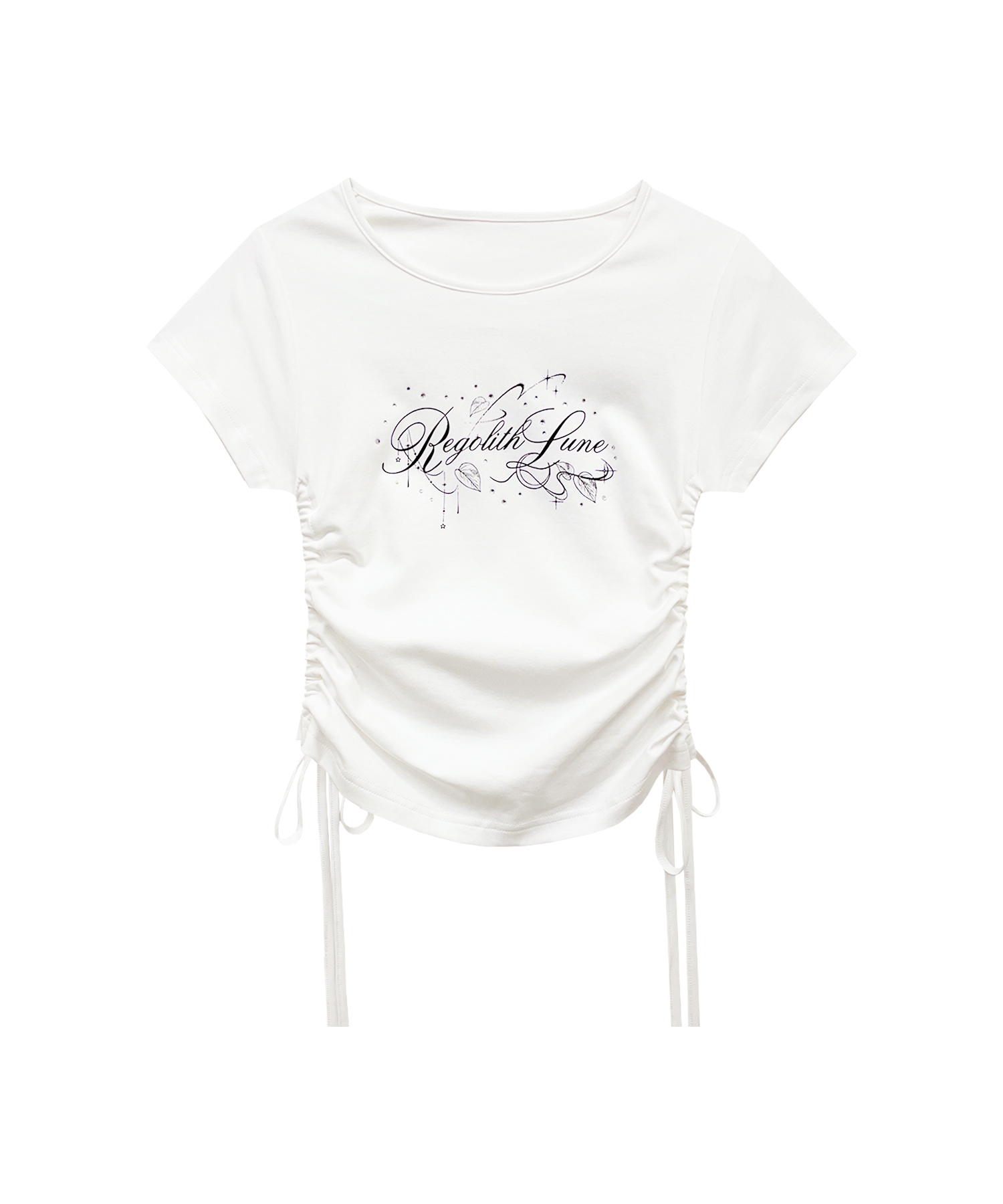 サイドリボンRegolith Lune Tシャツ / ホワイト