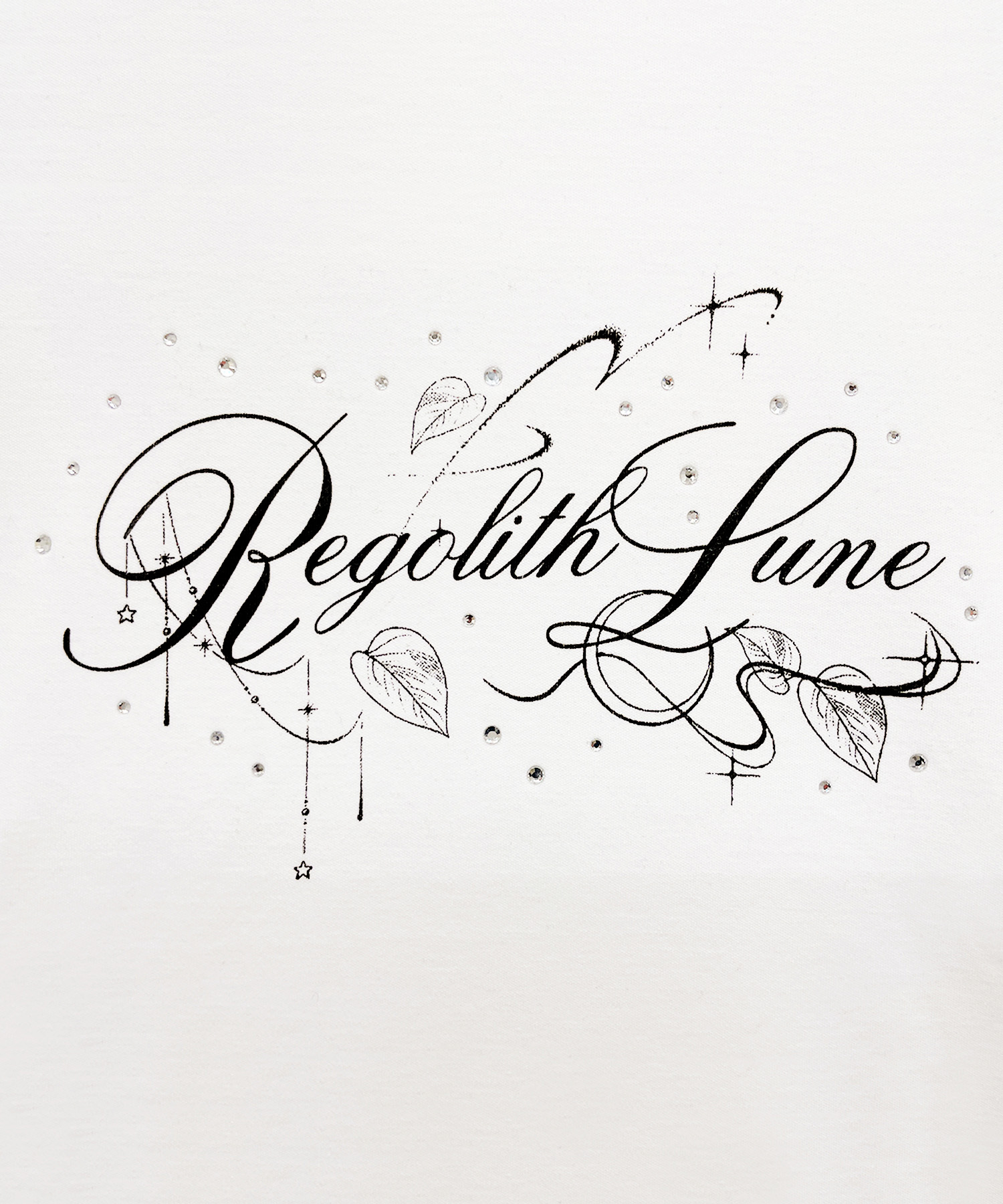 サイドリボンRegolith Lune Tシャツ / ホワイト