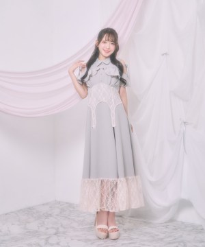 レースガーターシャツワンピ