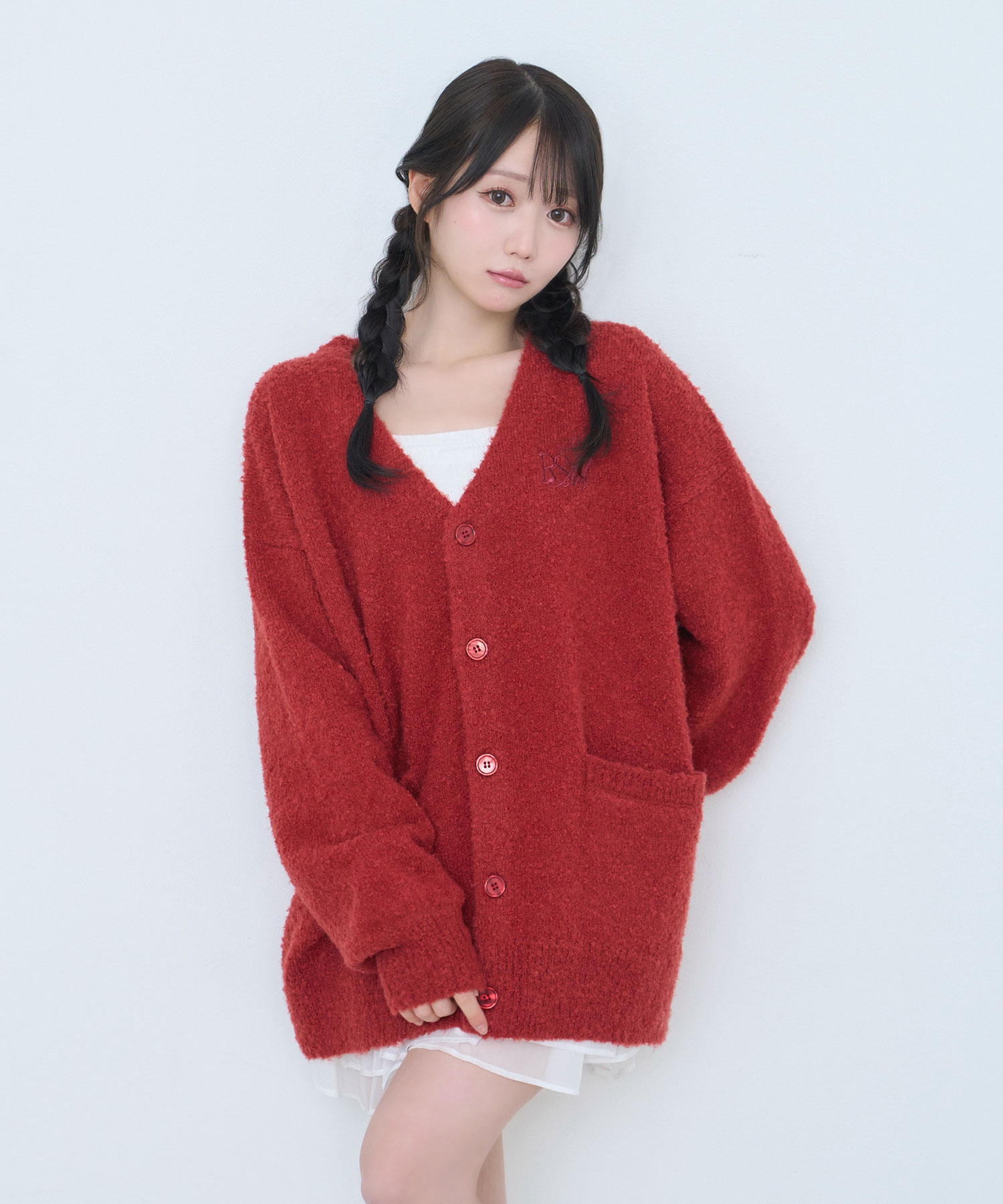 My color big cardigan