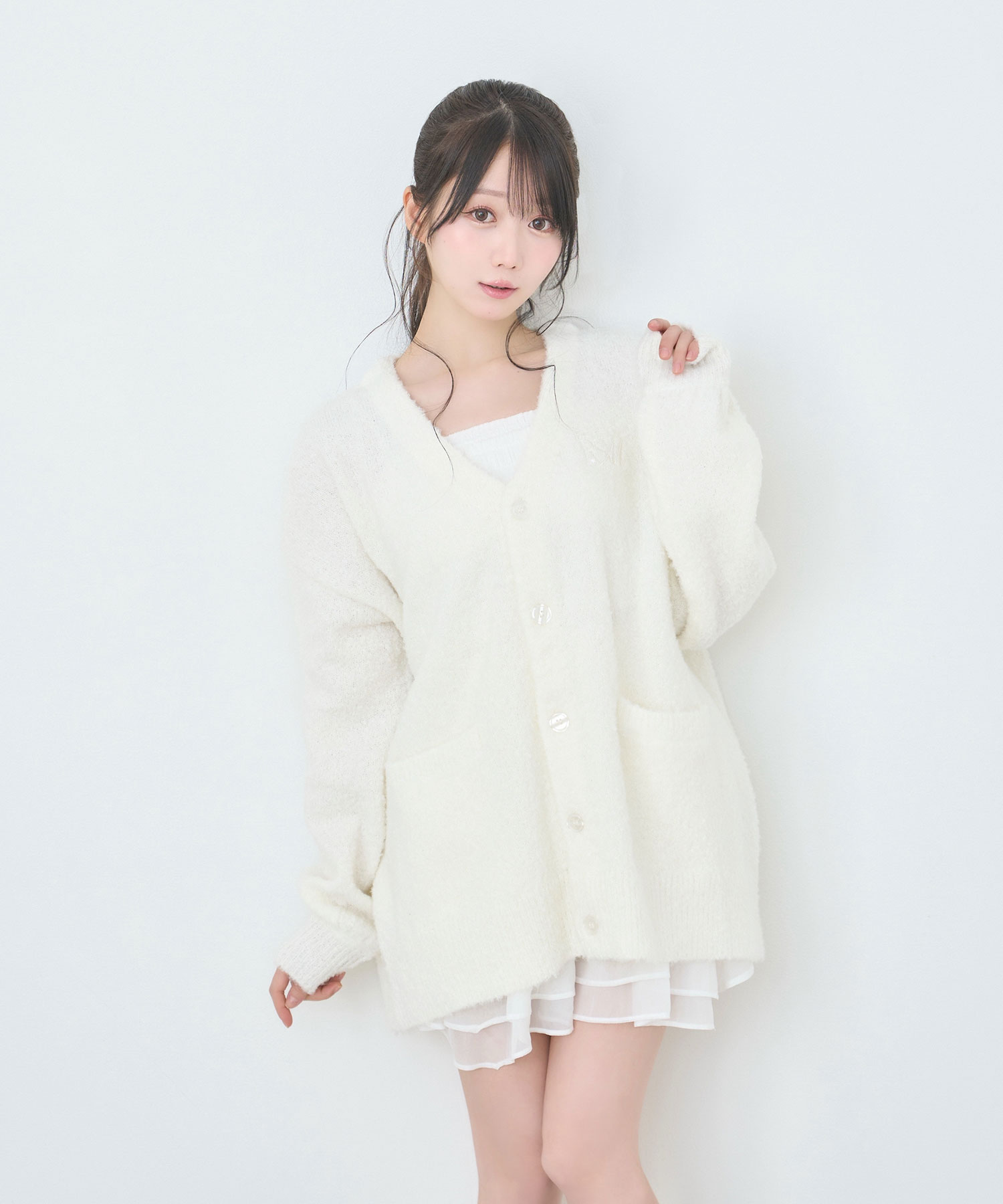 My color big cardigan