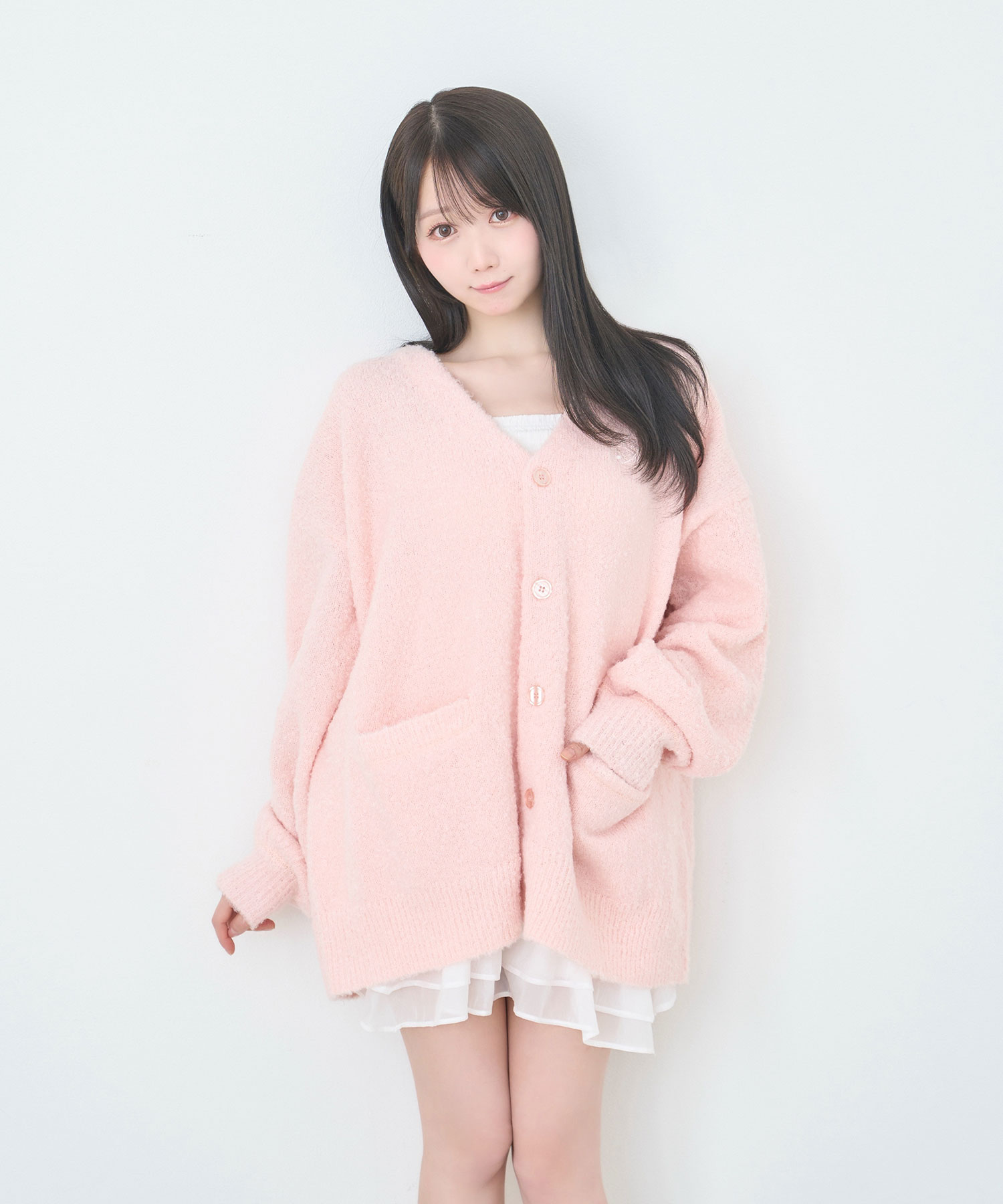 My color big cardigan